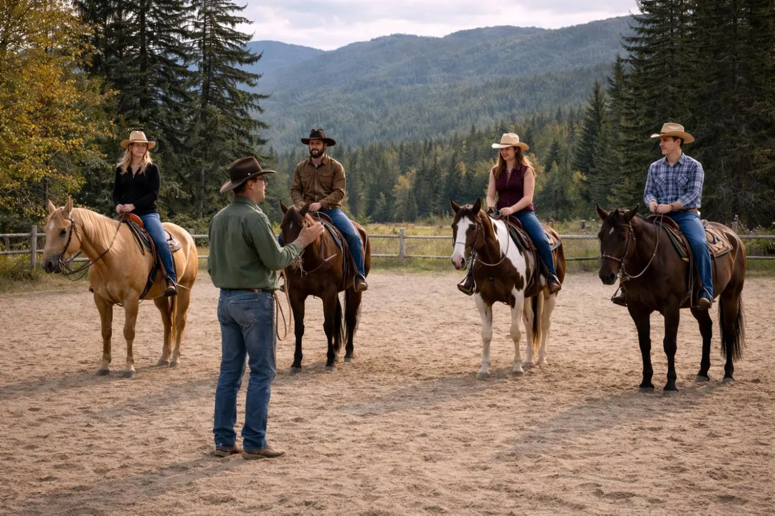 Horse-riding in Nakiska Bear Ranch