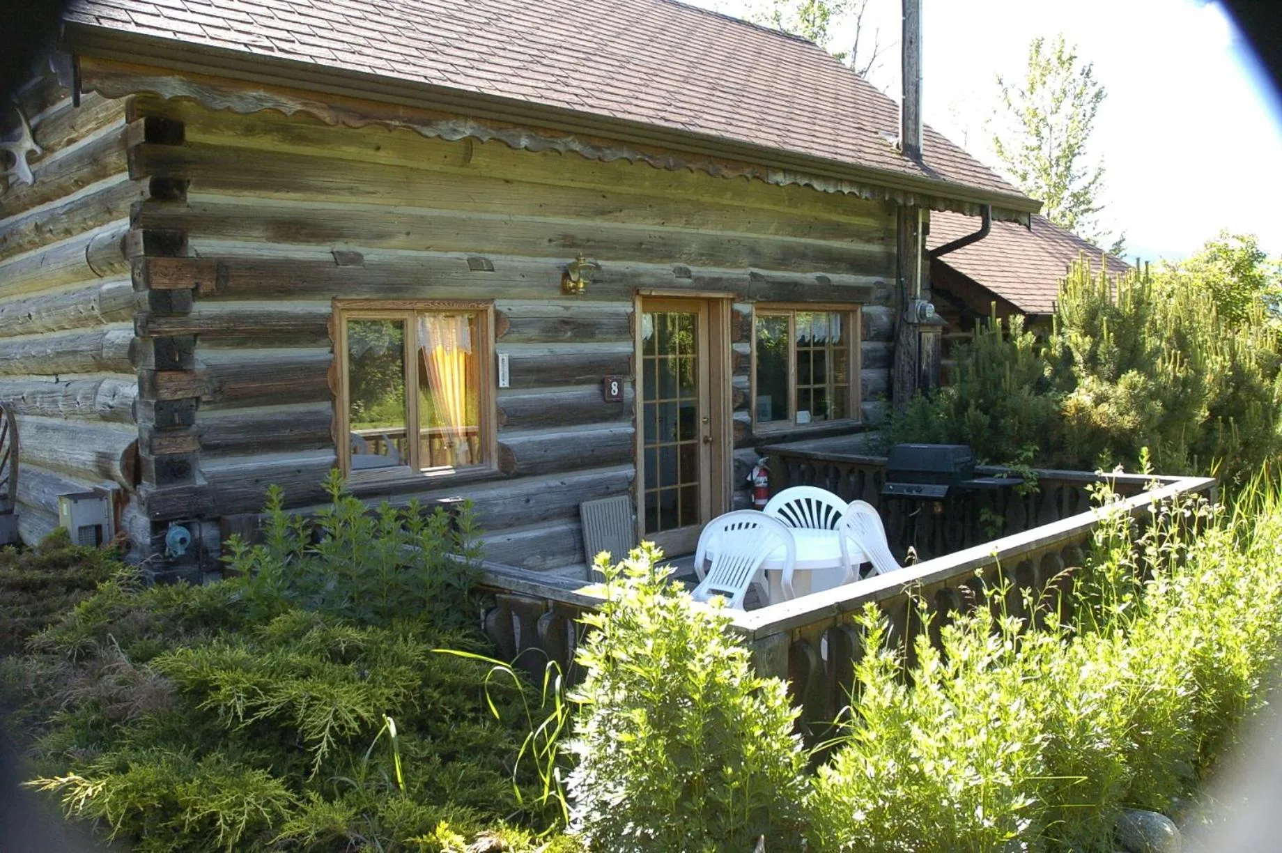Garden view in Nakiska Bear Ranch