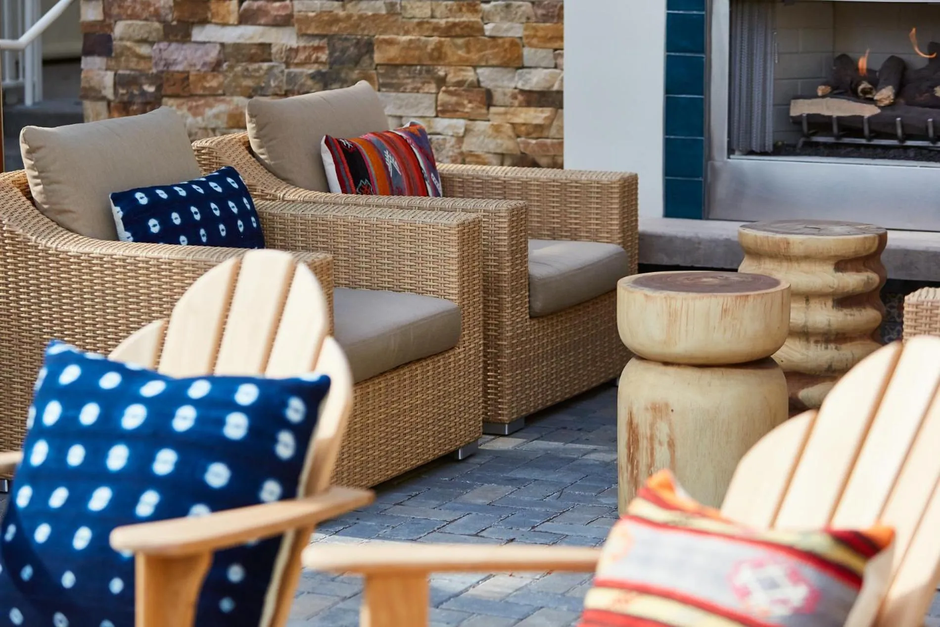 Seating area in Hotel Carmel
