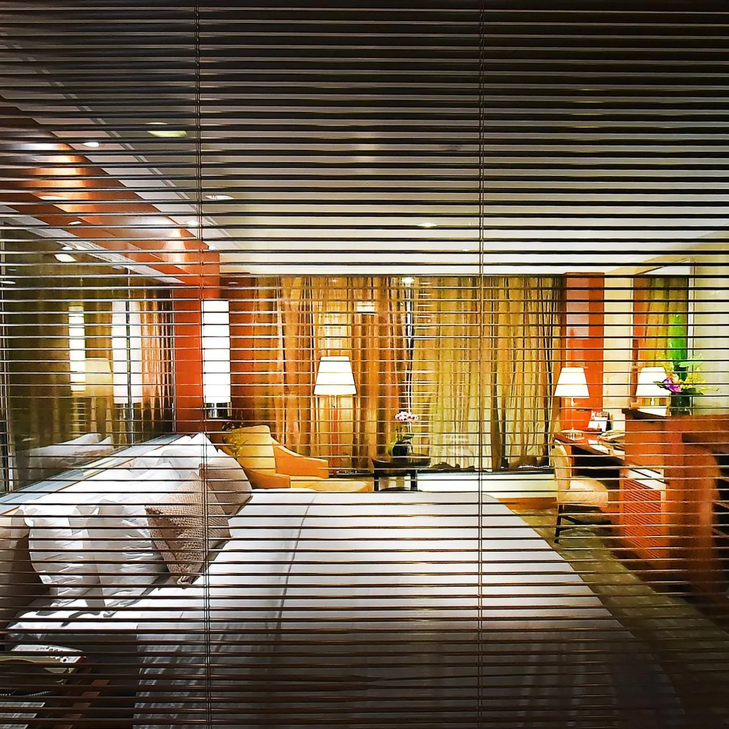 Bed in Beijing International Hotel