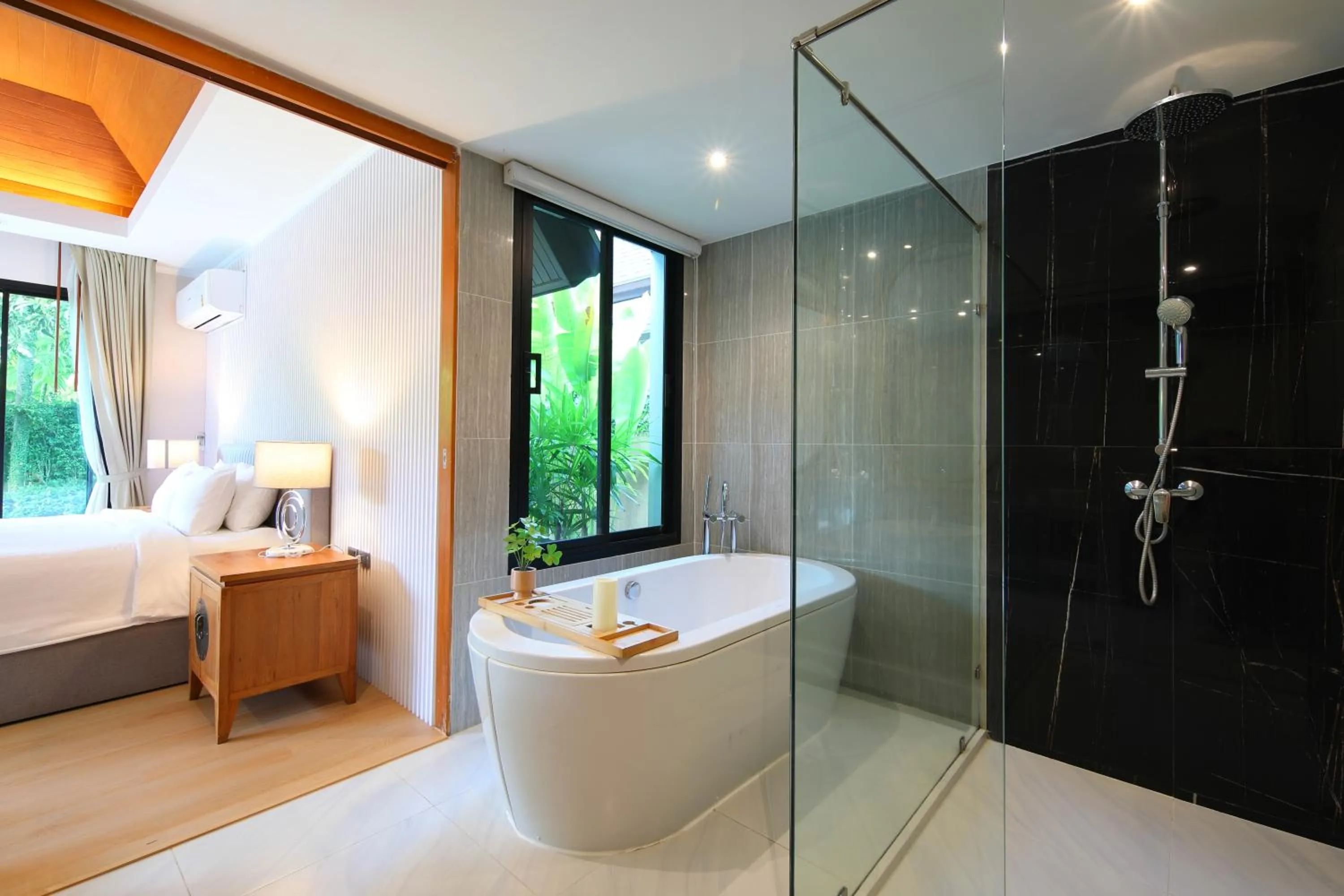 Bath, Bed in The Kiri Villas Resort