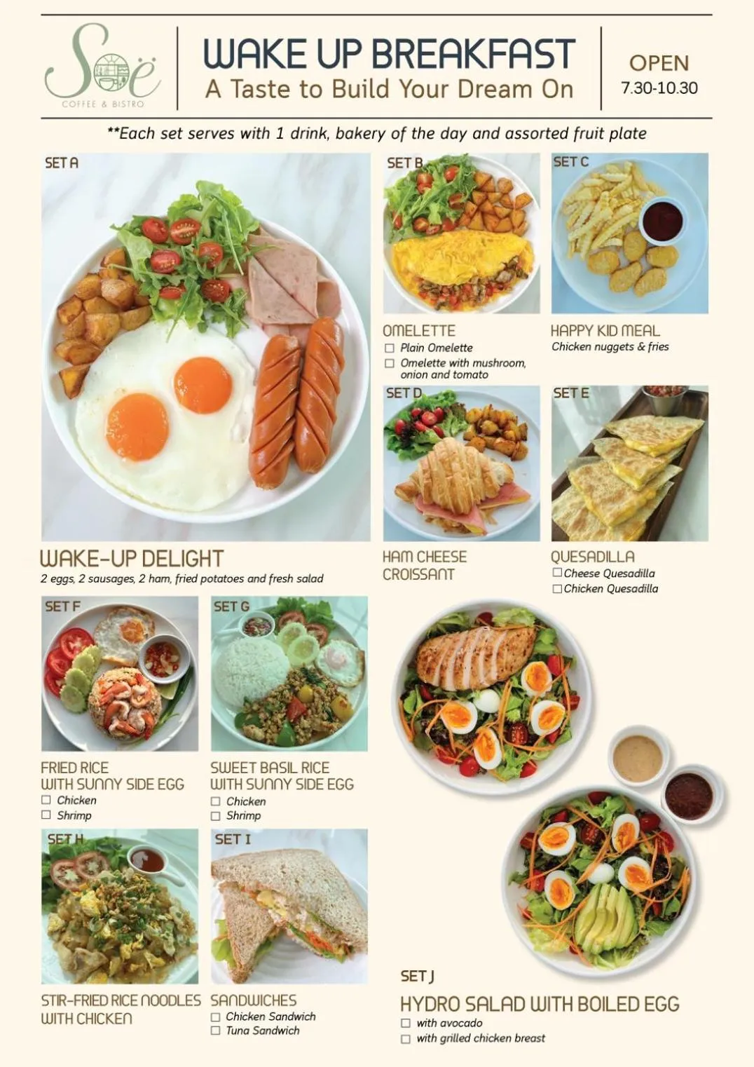 Food in The Kiri Villas Resort