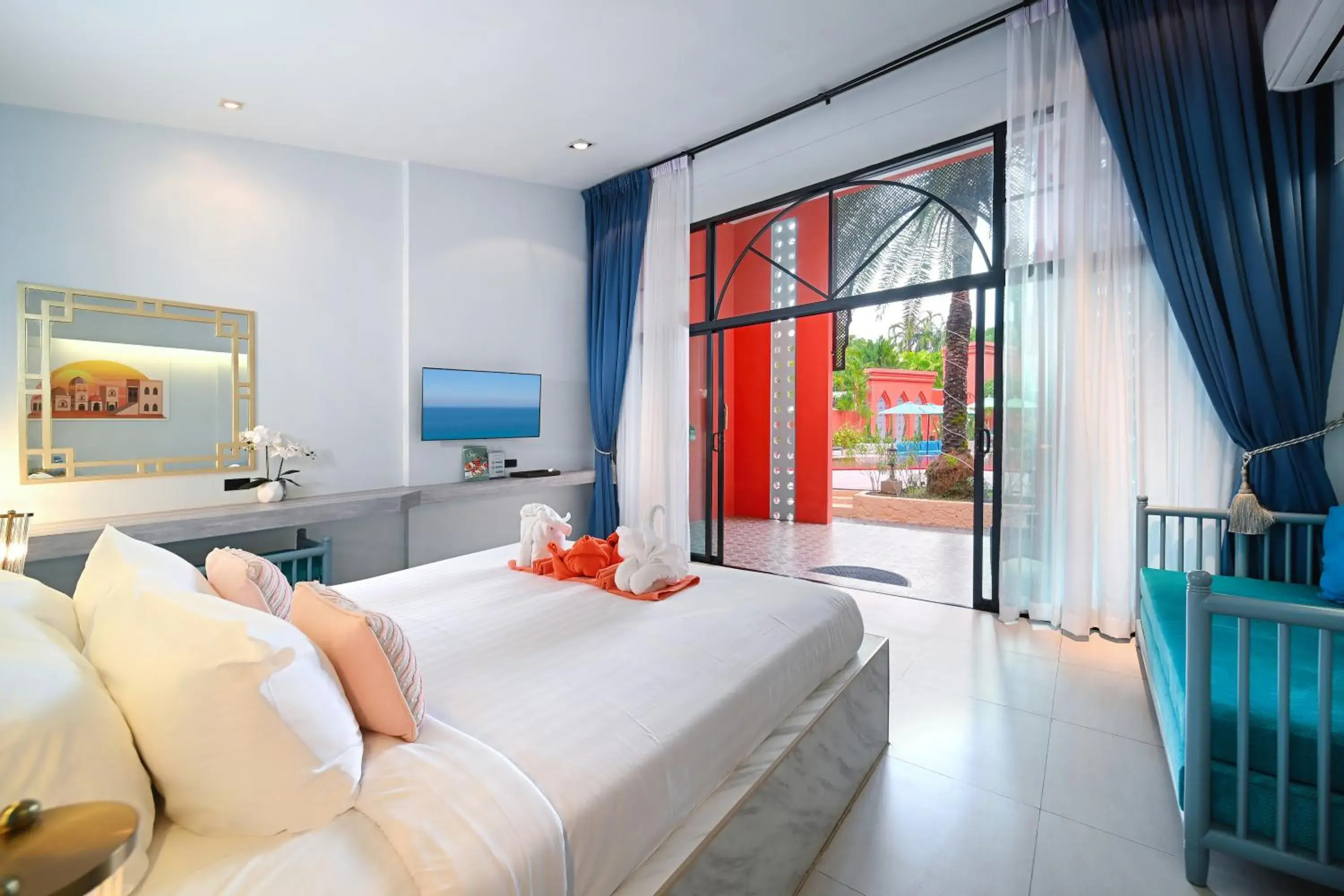 Bed in The Kiri Villas Resort Bed in The Kiri Villas Resort