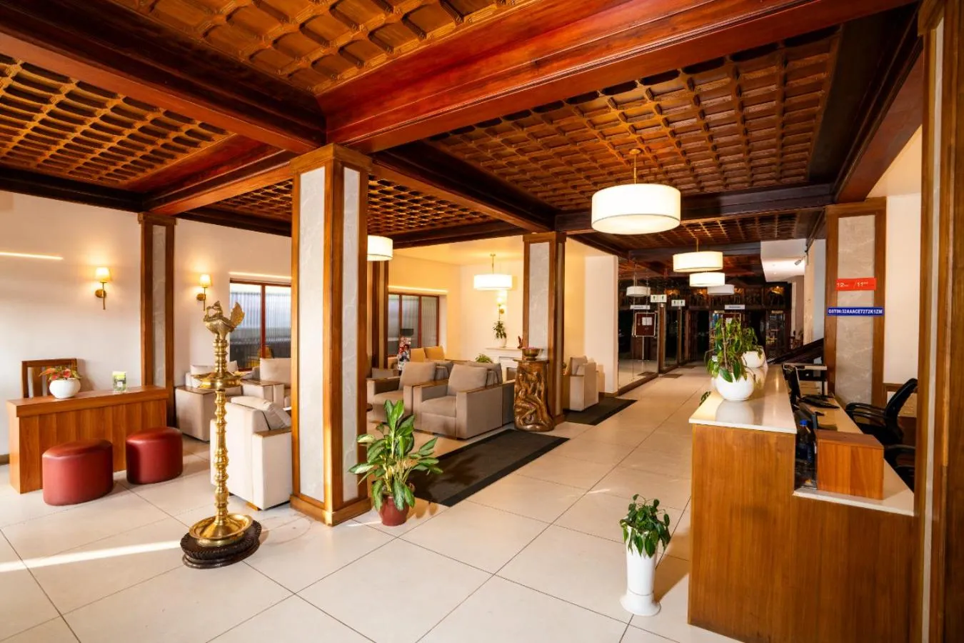 Lobby or reception in HillView Munnar