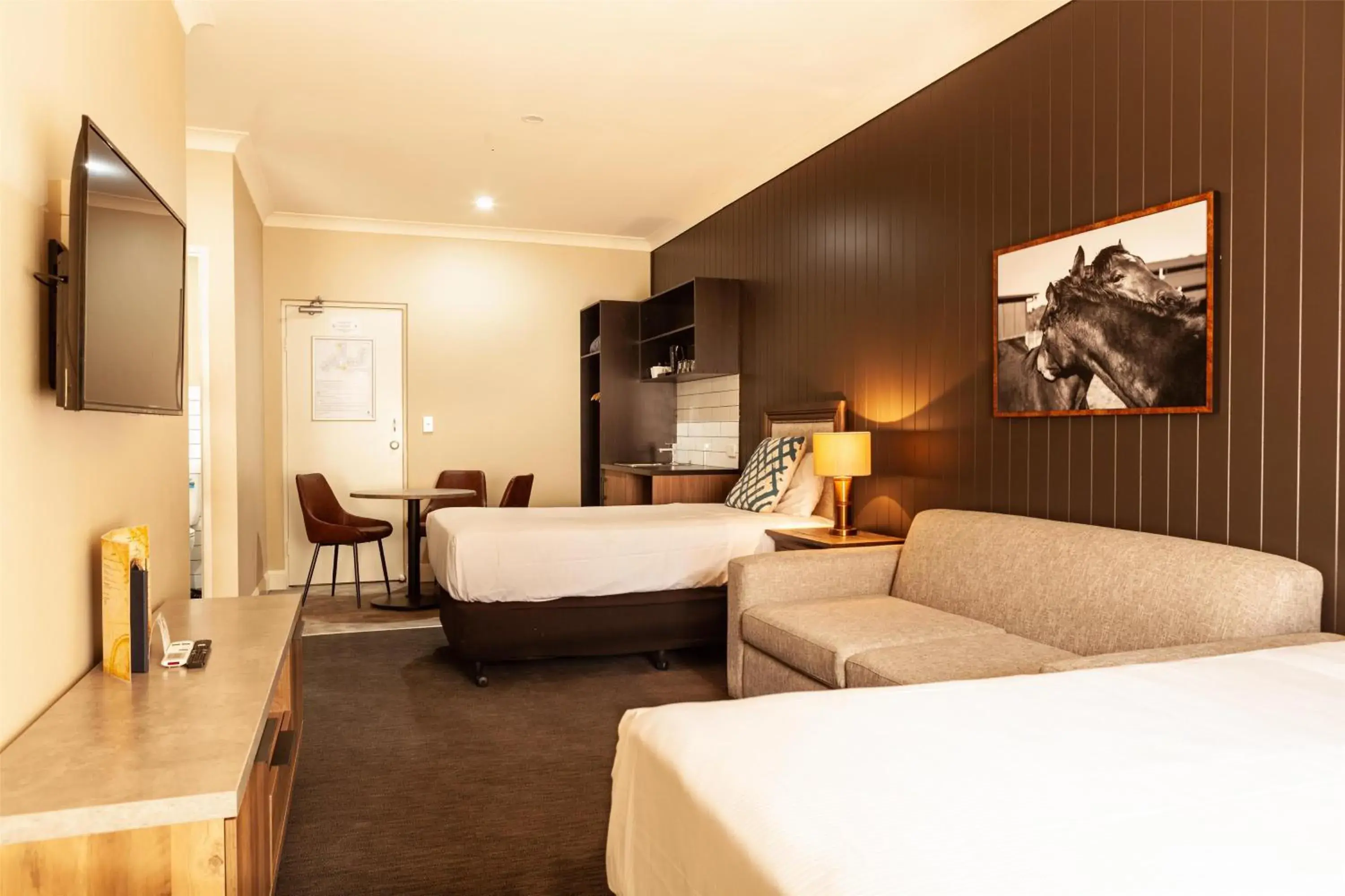 Bedroom, Bed in Nightcap at Archer Hotel Bedroom, Bed in Nightcap at Archer Hotel