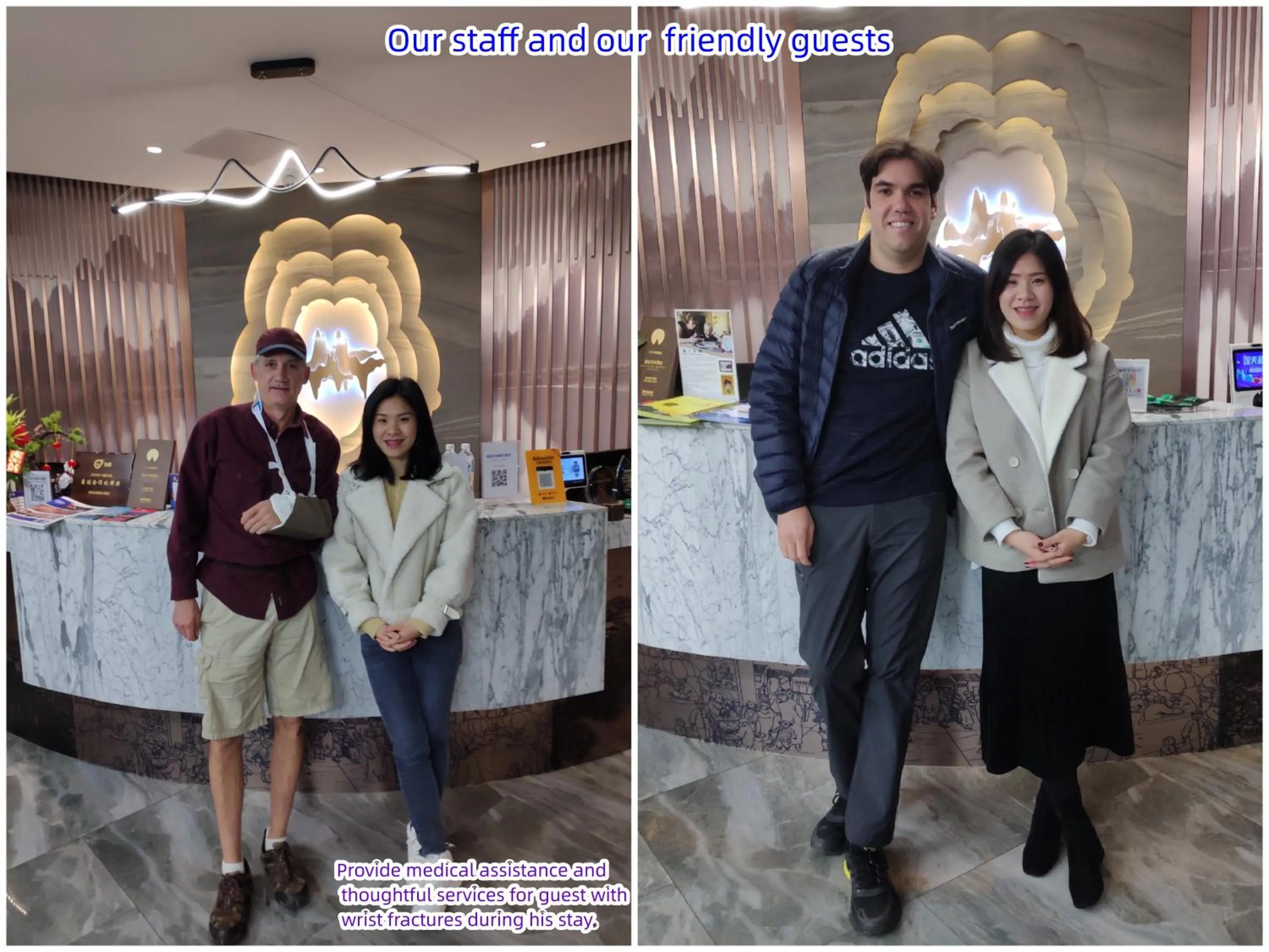 Staff in Wing Hotel Guilin - Central Square