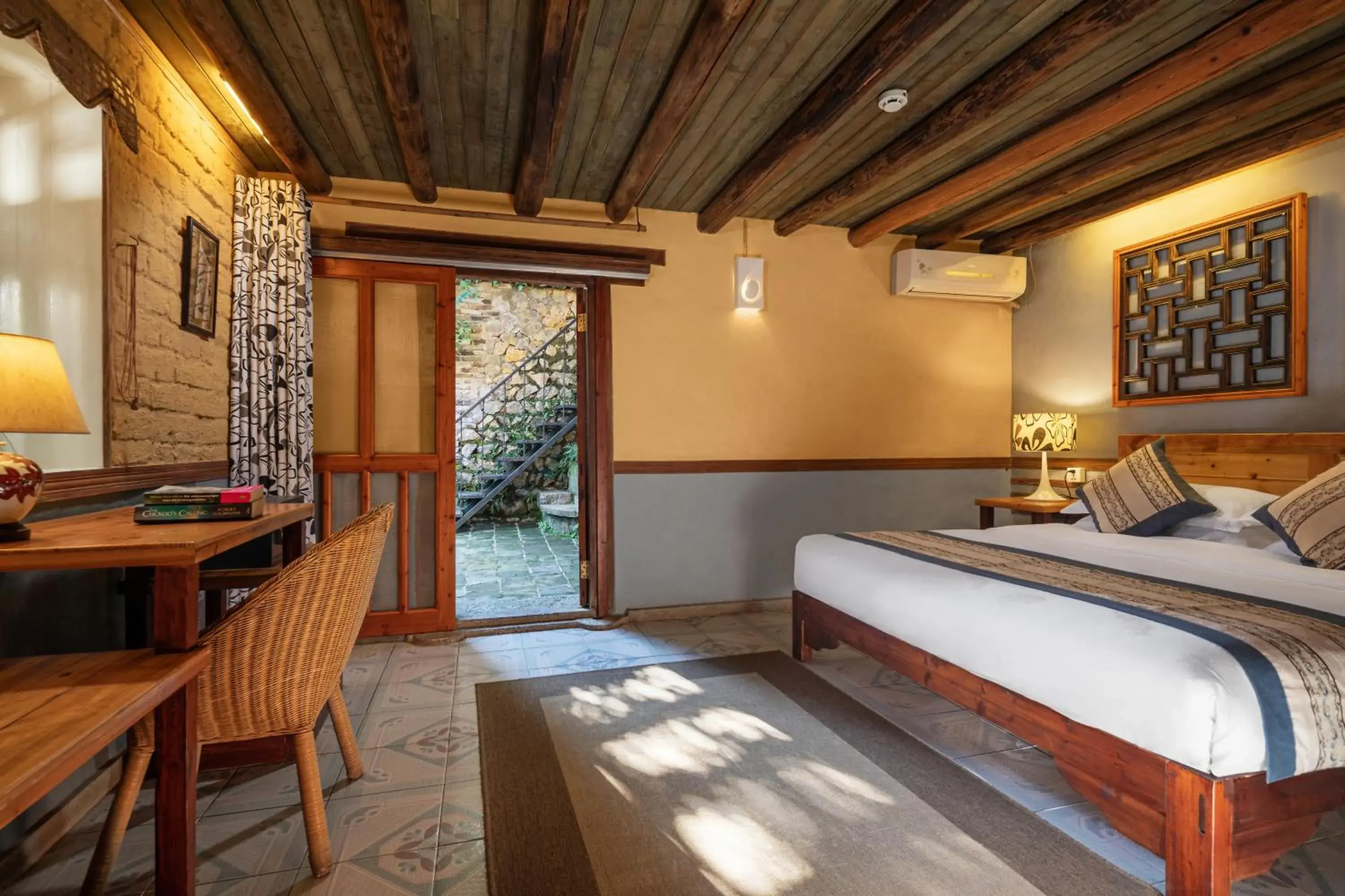 Bedroom, Bed in Yangshuo Secret Garden Bedroom, Bed in Yangshuo Secret Garden