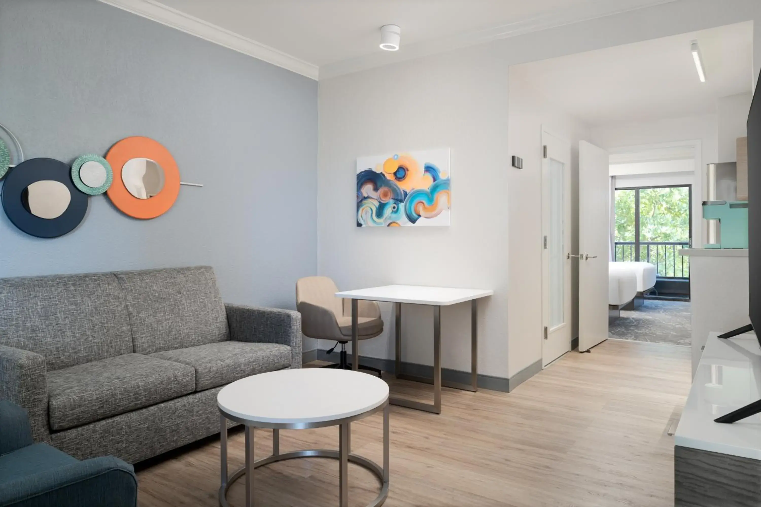 Living room in Hilton Boca Raton Suites Living room in Hilton Boca Raton Suites