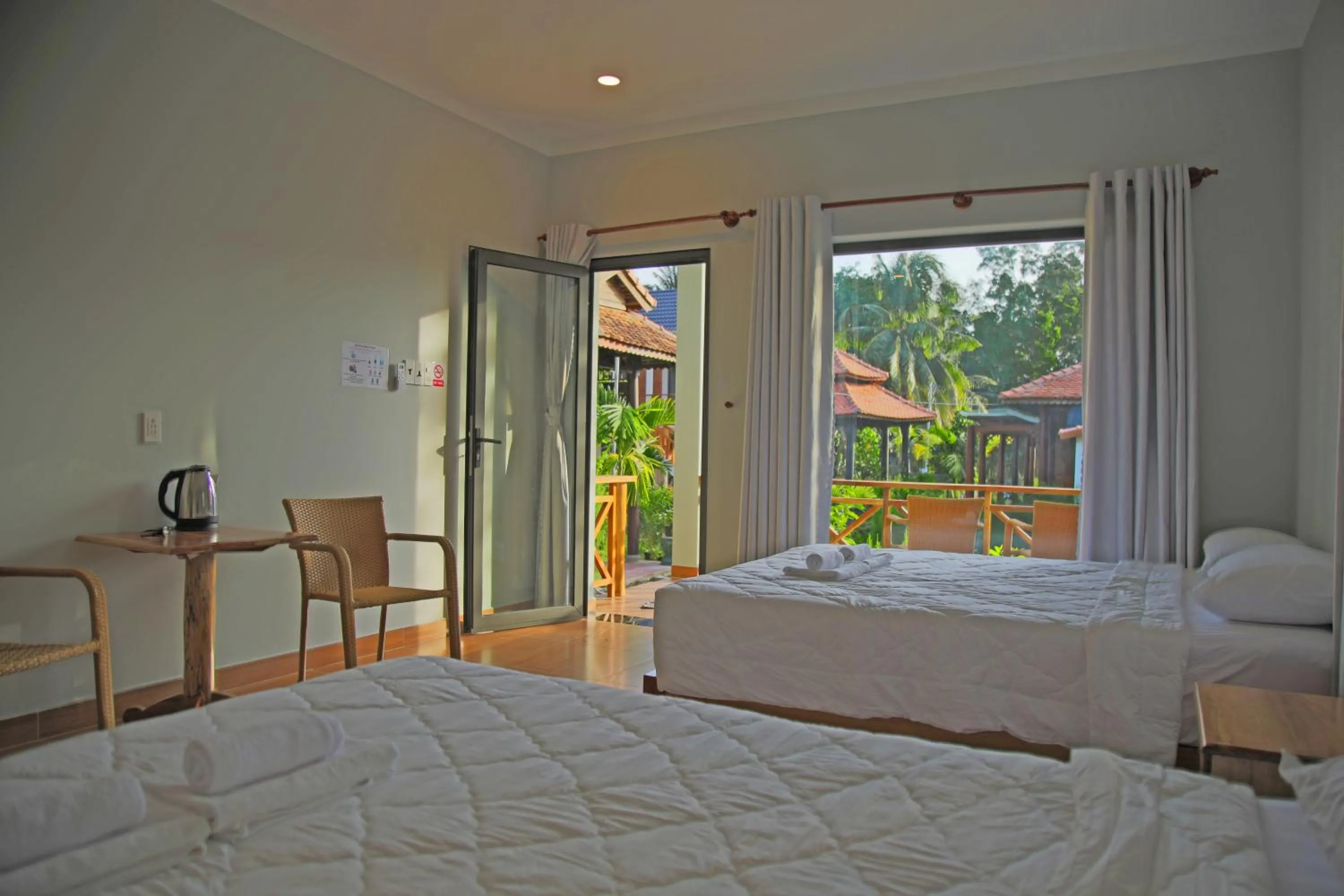 Bed in Phu Quoc Areca Garden Bungalow