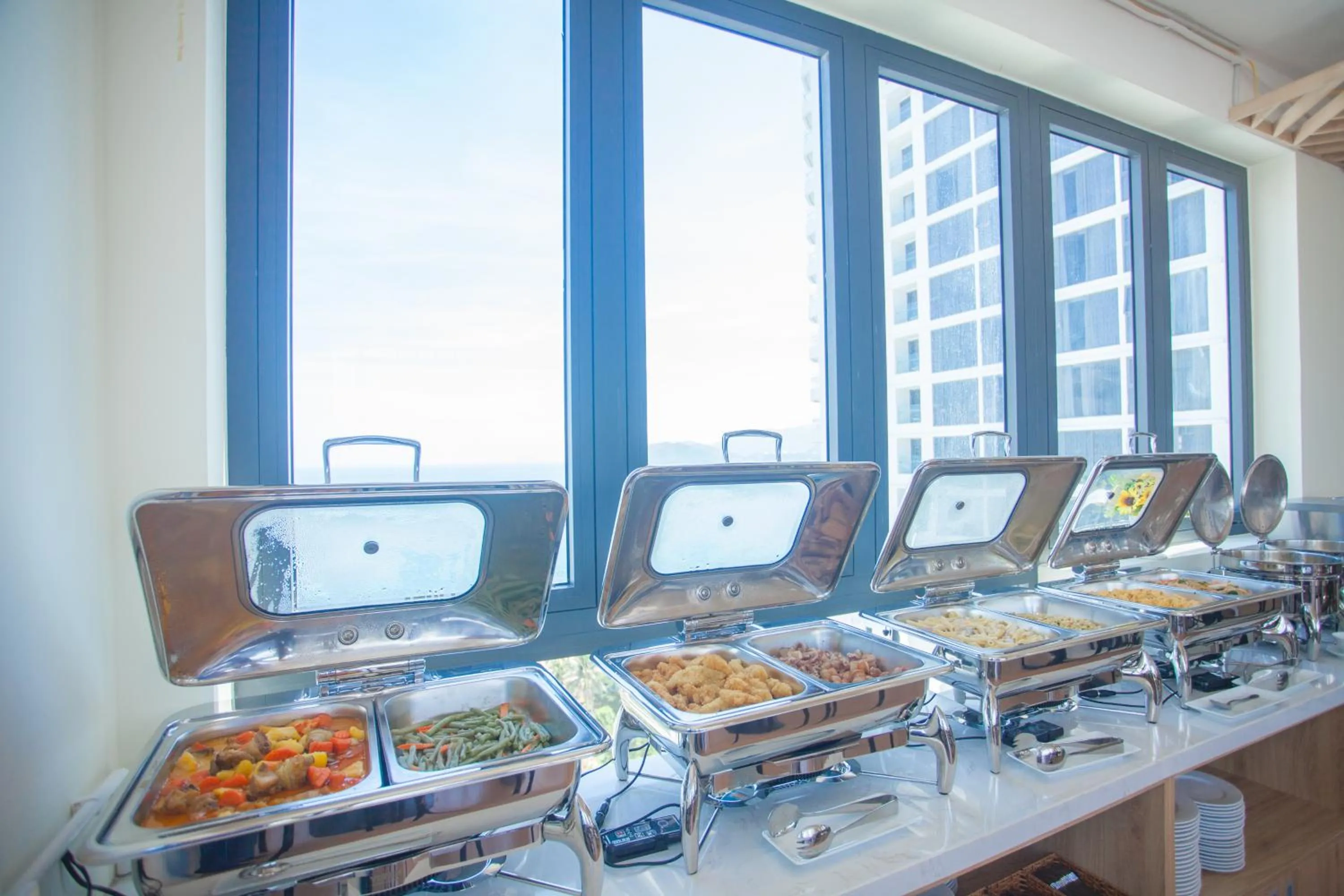 Buffet breakfast in Ecstasy Hotel