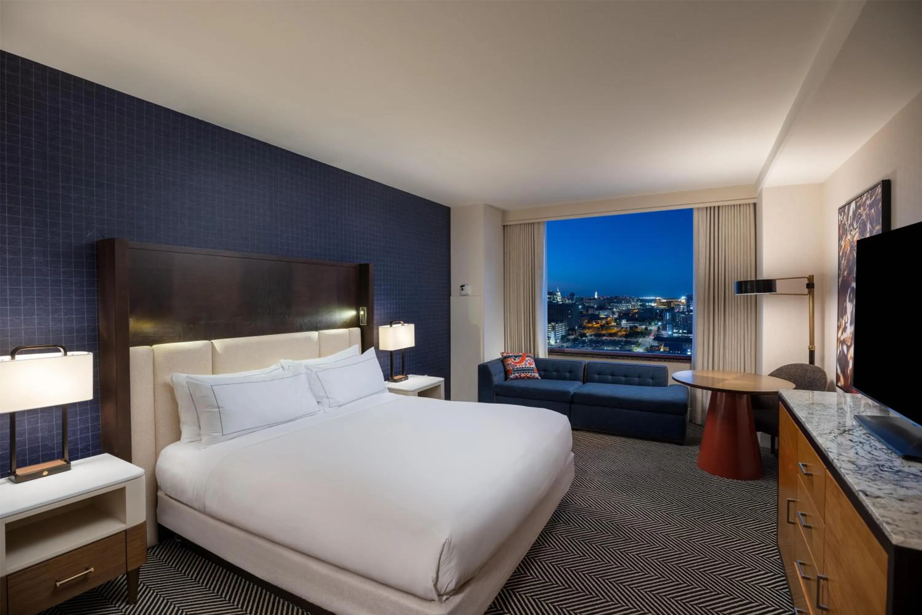 Bed in Hilton Austin