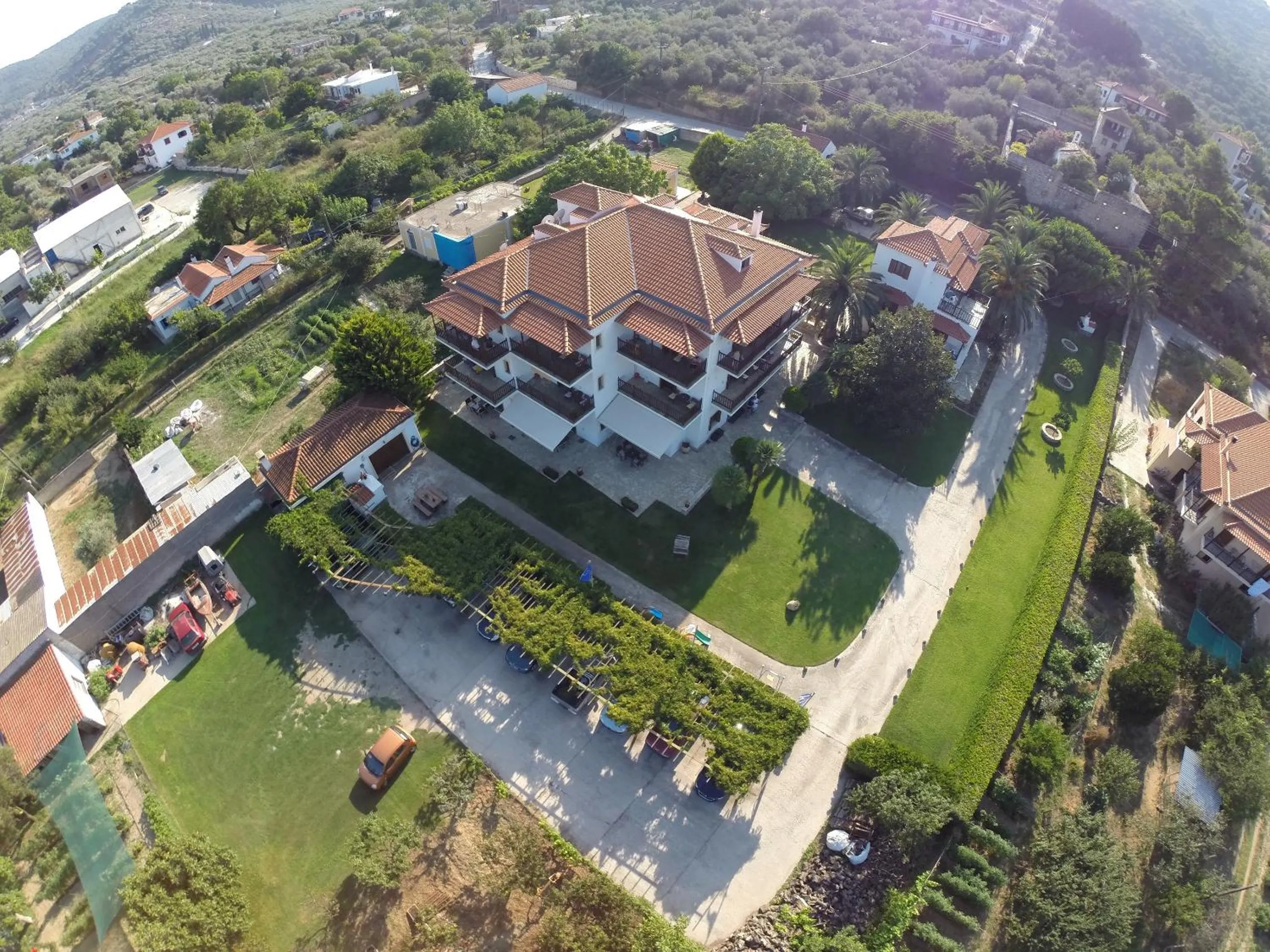 Bird's eye view in Melrose