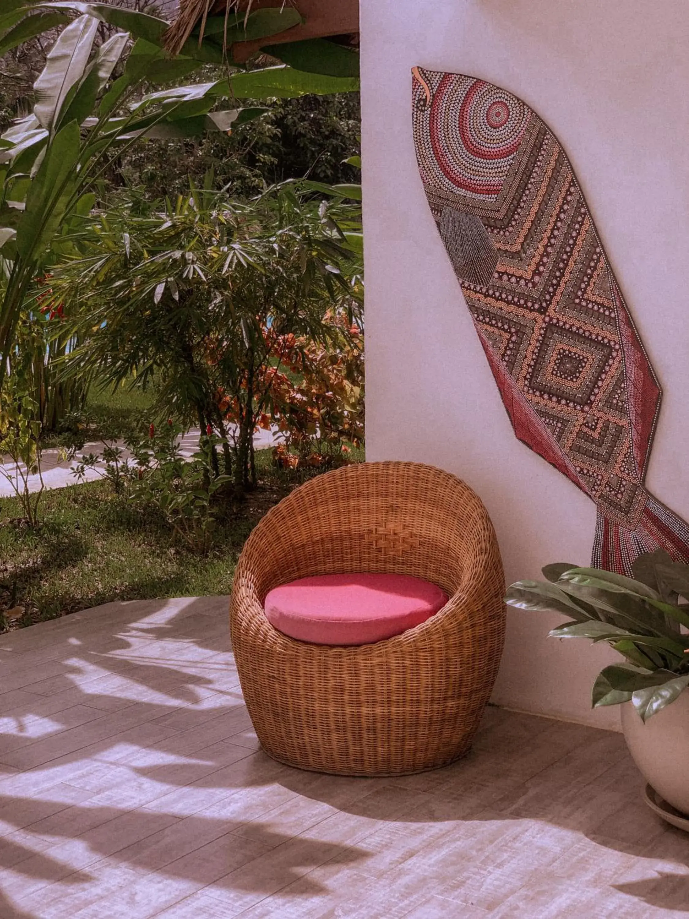 Garden view in El Nido Moringa Resort Garden view in El Nido Moringa Resort