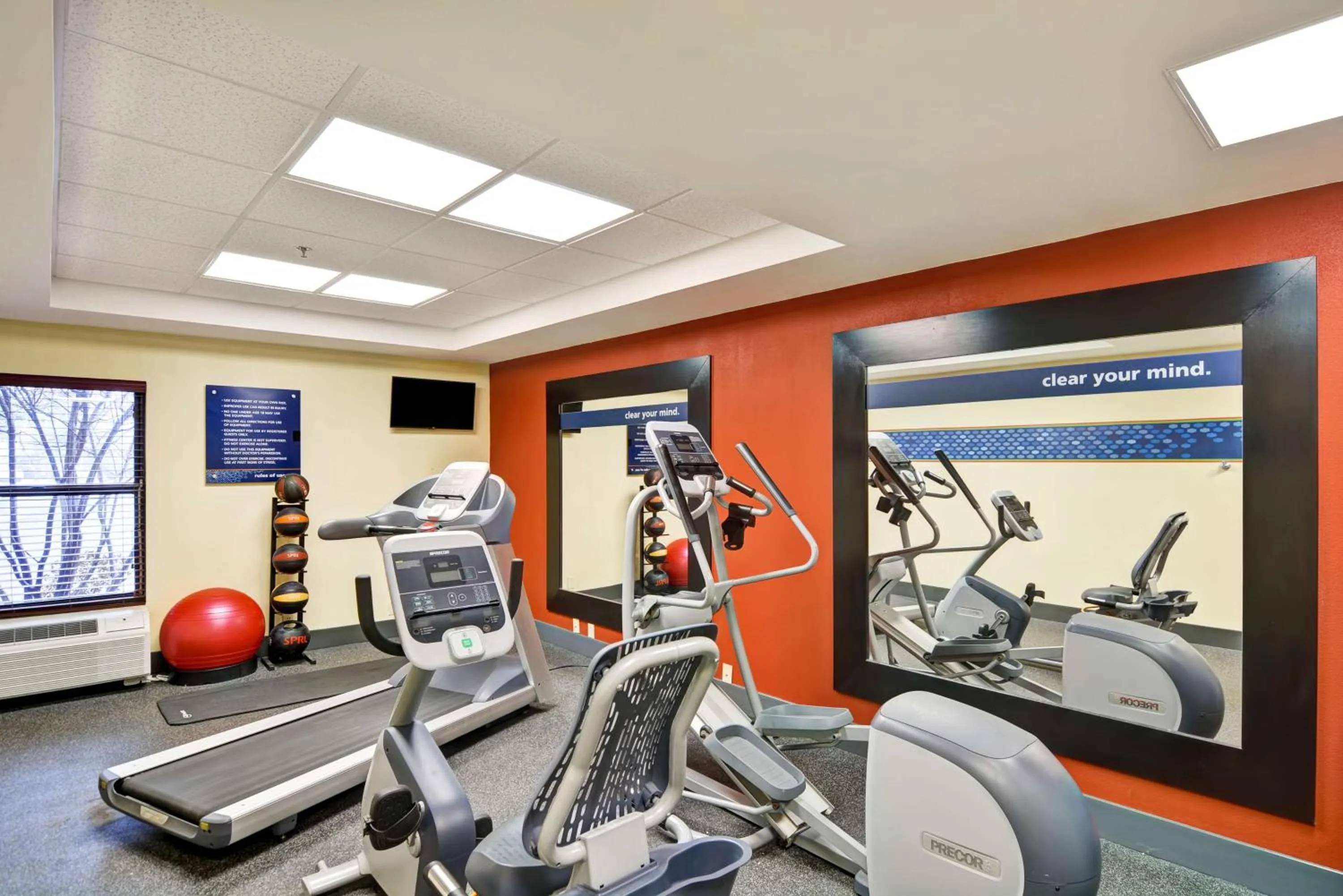 Fitness centre/facilities in Hampton Inn Albany-Wolf Road