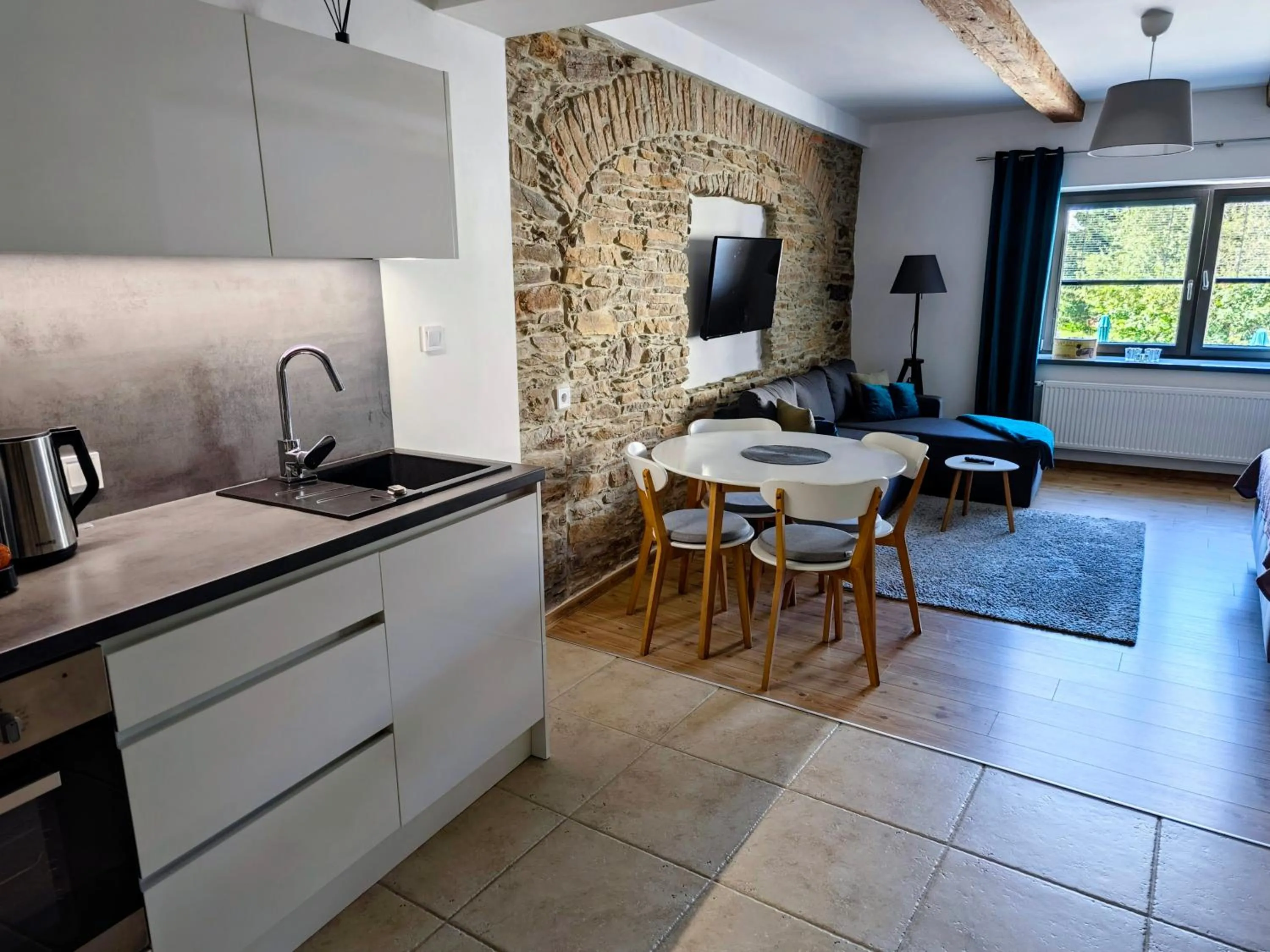 Kitchen or kitchenette in APARTMÁNY 91 Boží Dar