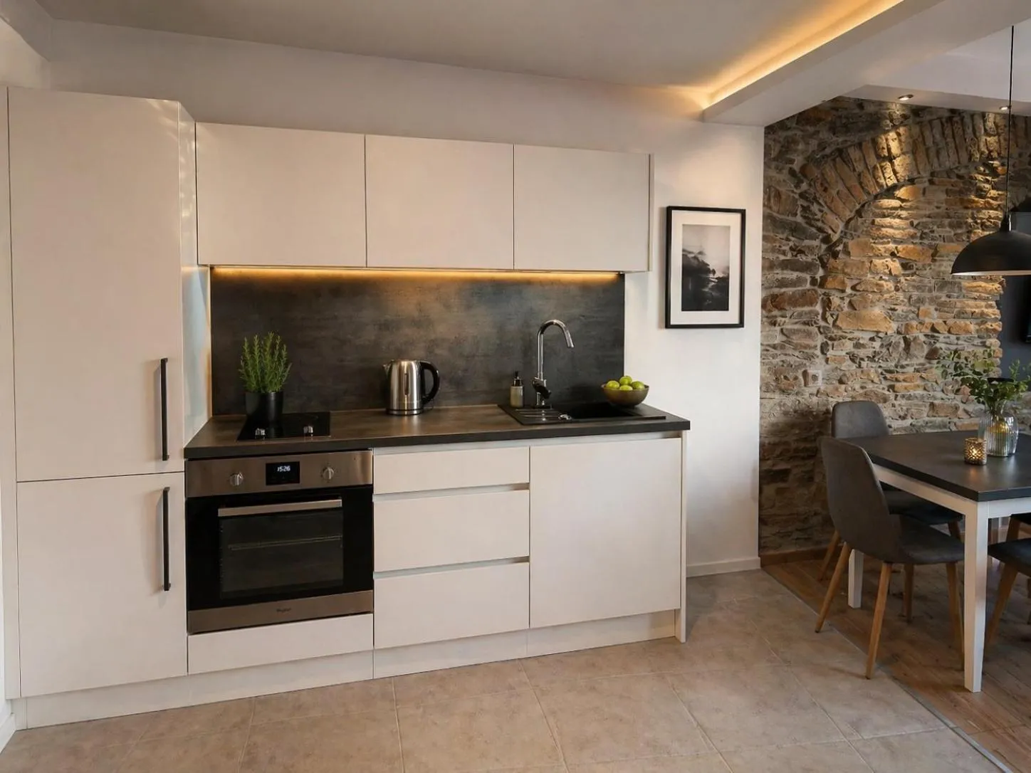 kitchen in APARTMÁNY 91 Boží Dar