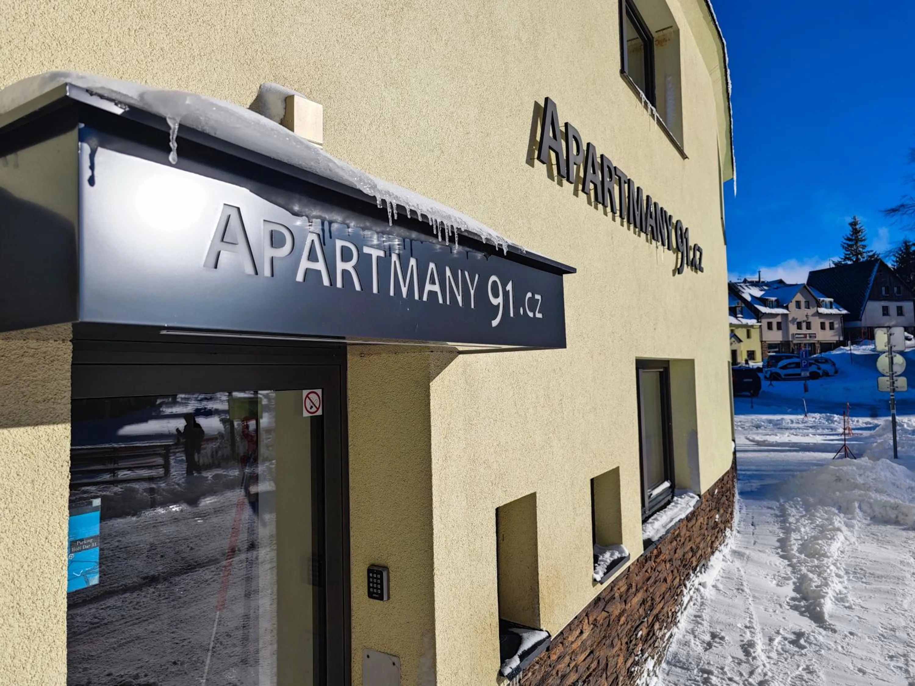 Facade/entrance in APARTMÁNY 91 Boží Dar