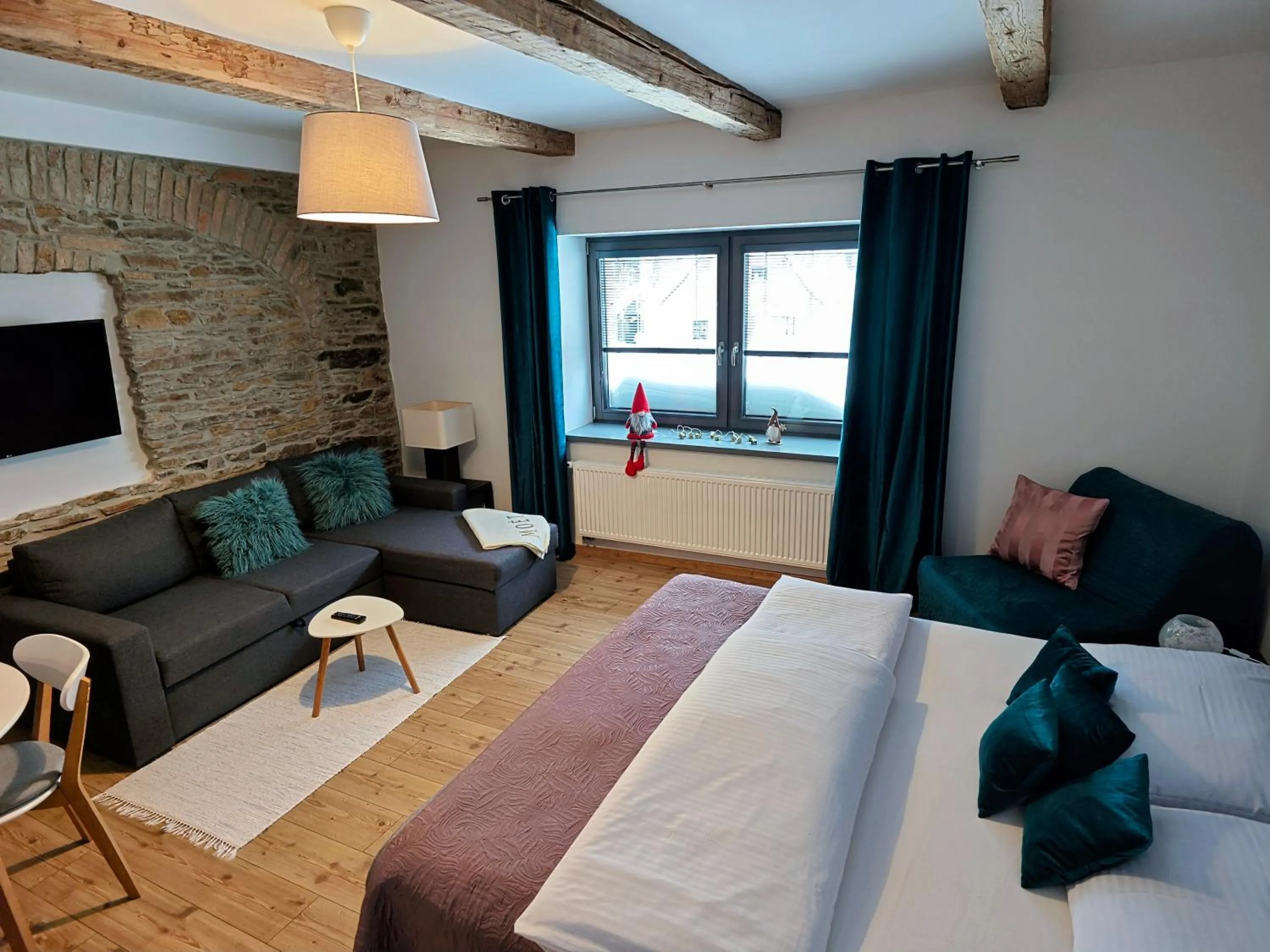 Living room, Bed in APARTMÁNY 91 Boží Dar