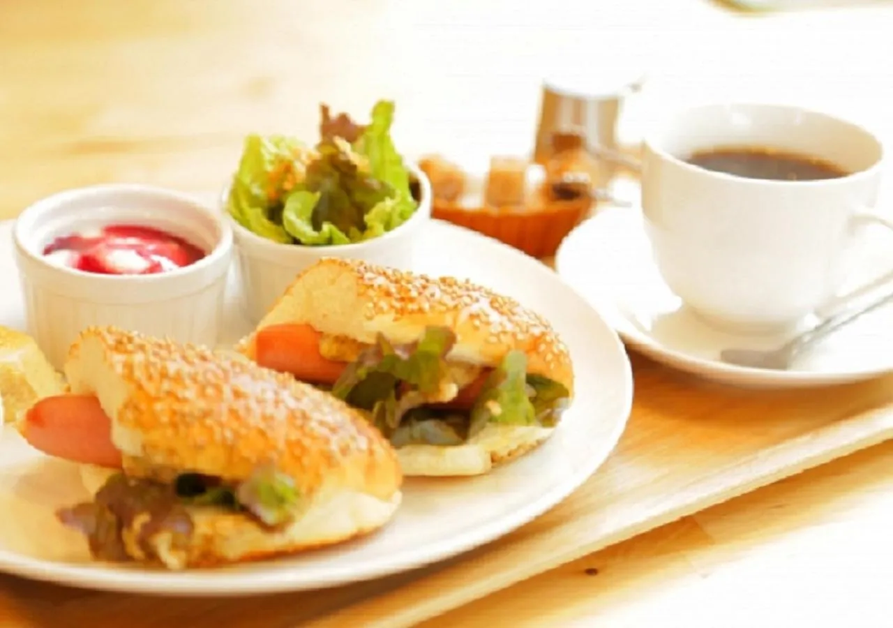 Breakfast in Funabashi Grand Sauna and Capsule Hotel