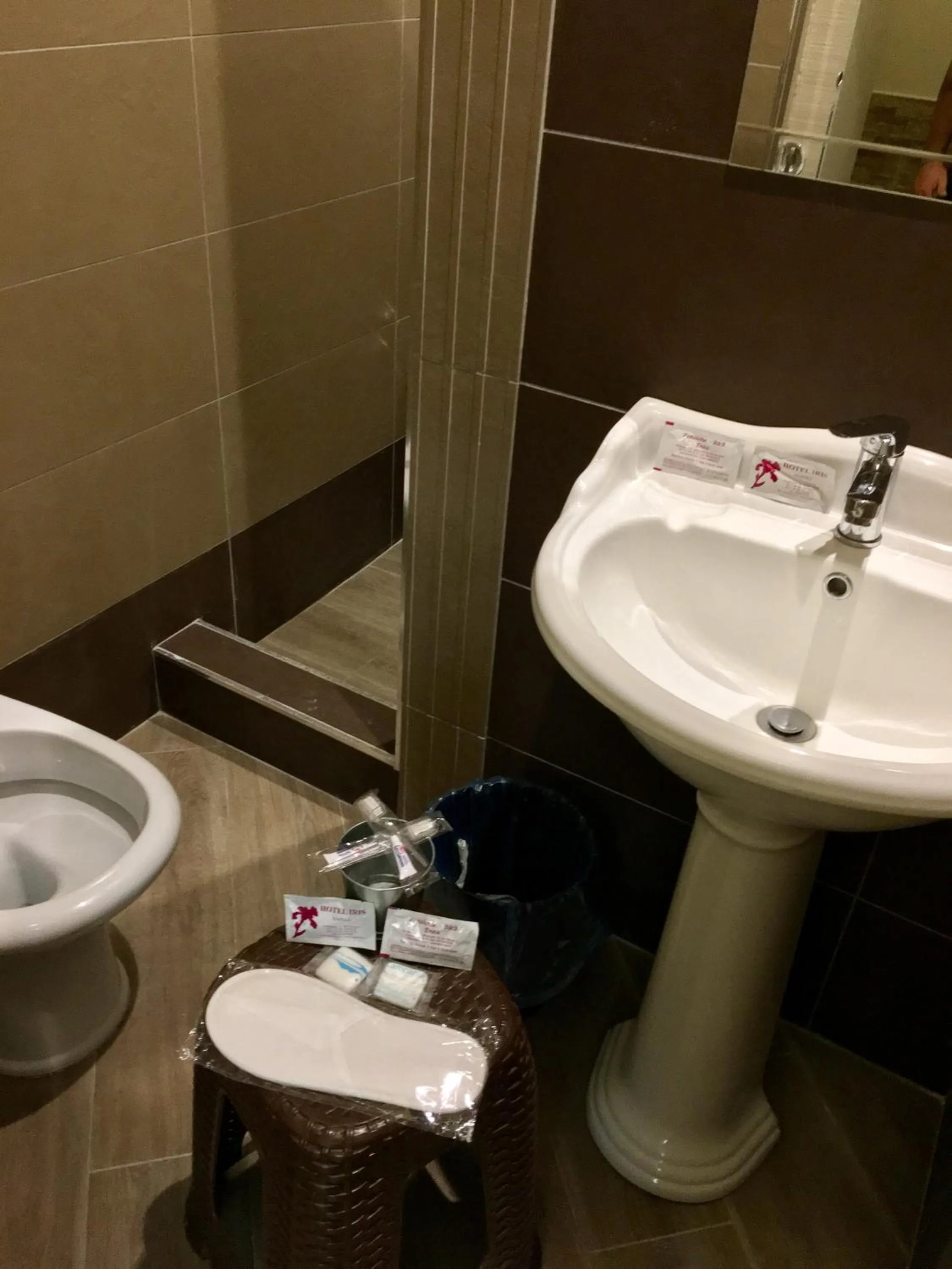 Bathroom in Pensione Enea