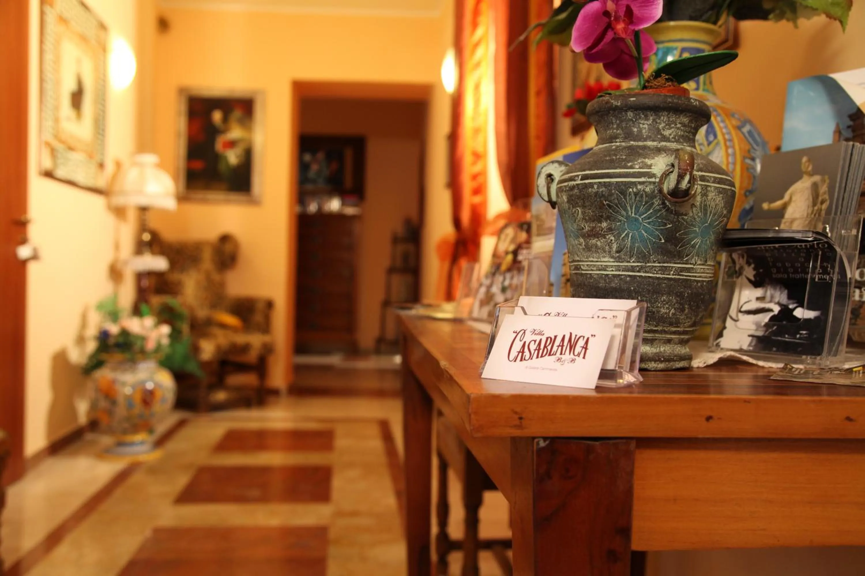 Lobby or reception in B&B Villa Casablanca