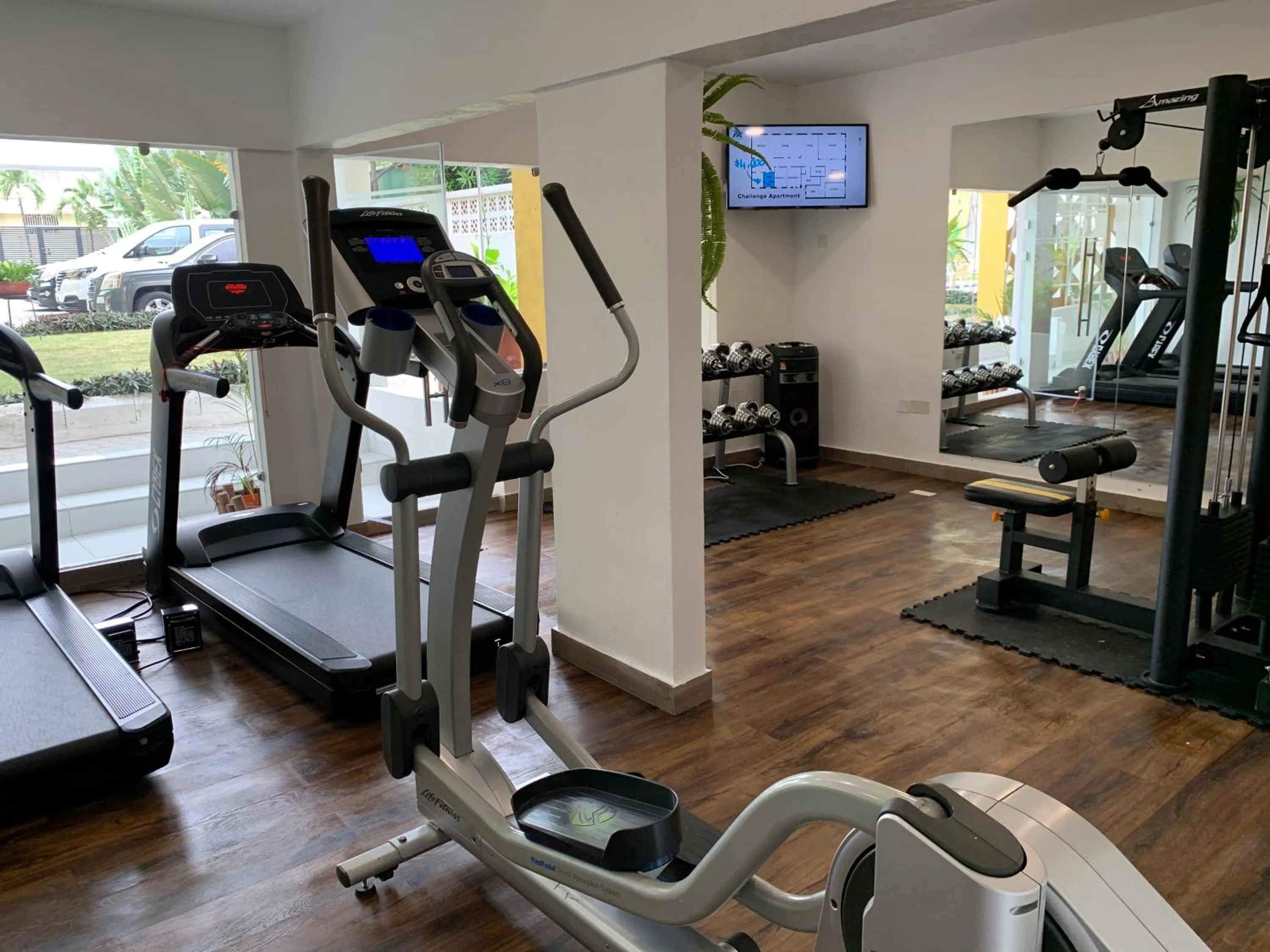 Fitness centre/facilities in The Cabin Hotel