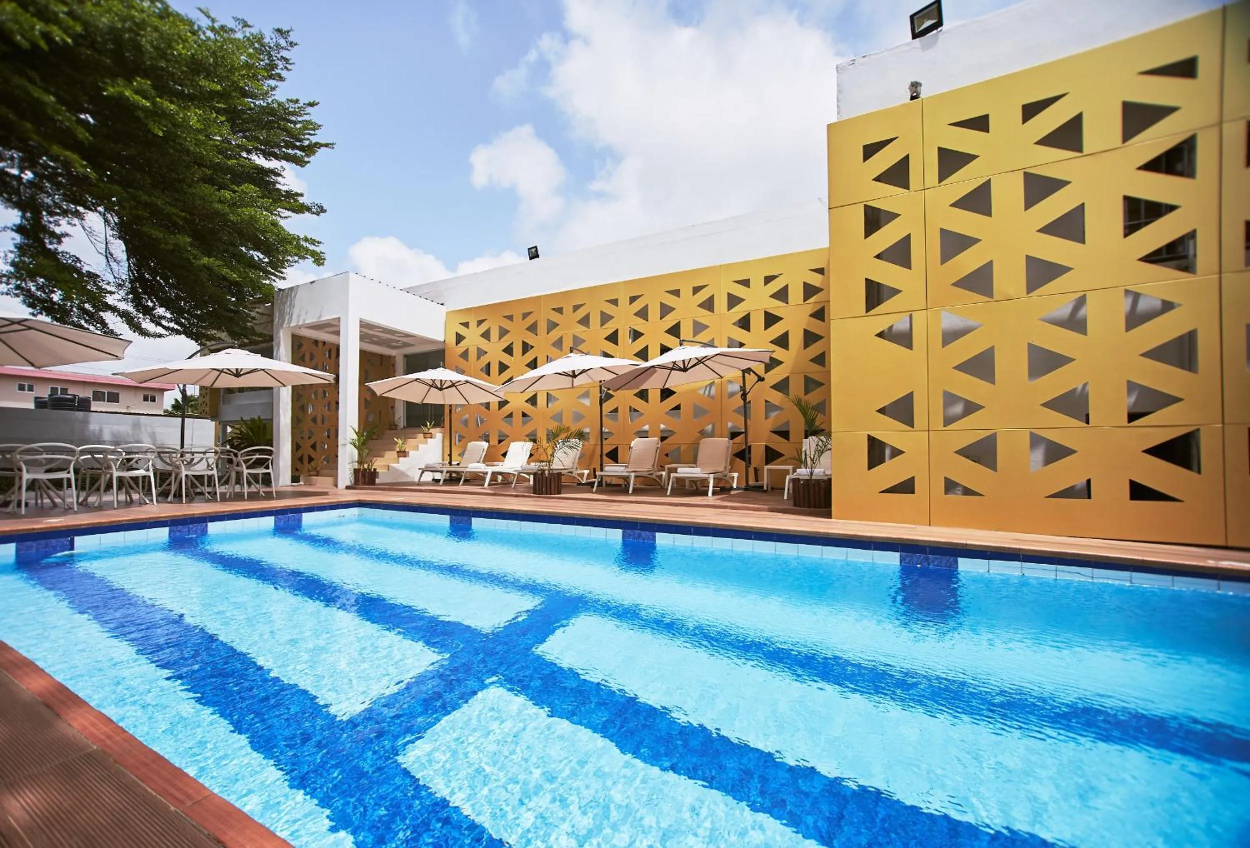 Swimming pool in The Cabin Hotel