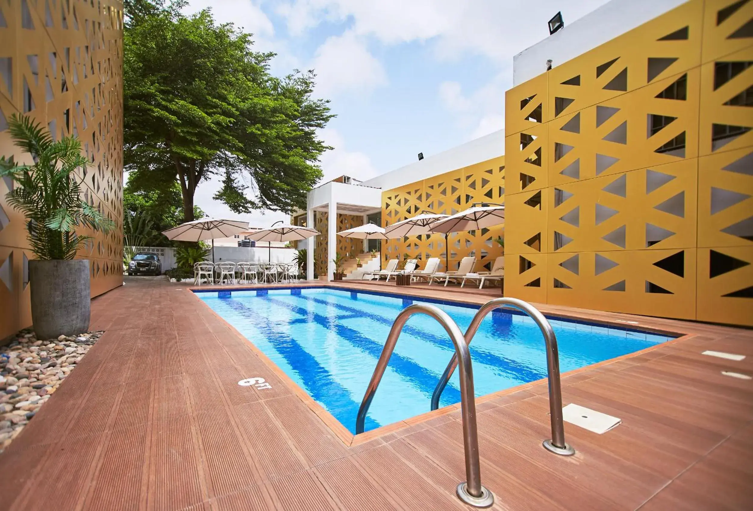 Swimming pool in The Cabin Hotel Swimming pool in The Cabin Hotel