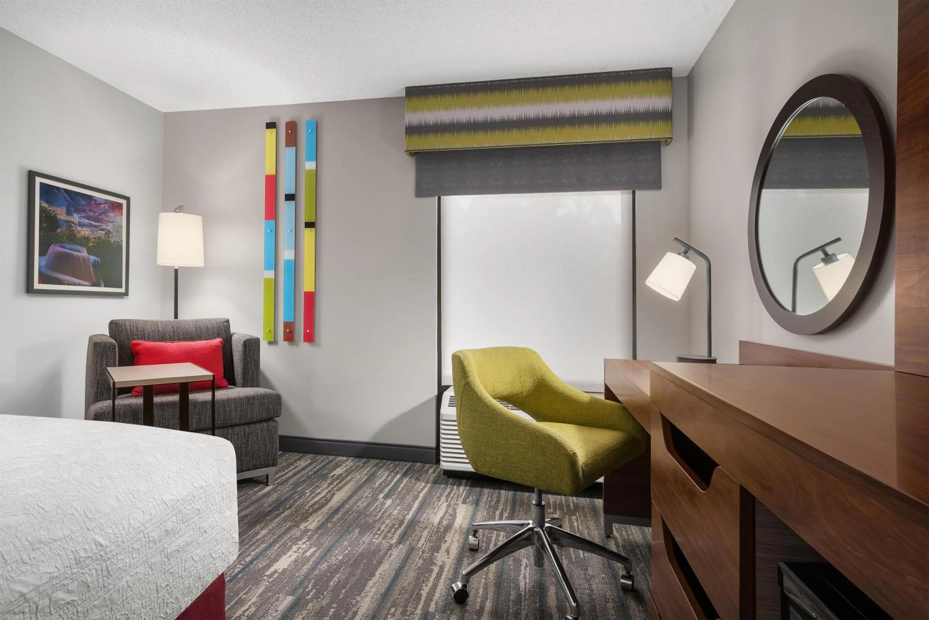 Bedroom, Bed in Hampton Inn Columbia Northeast-Fort Jackson Area