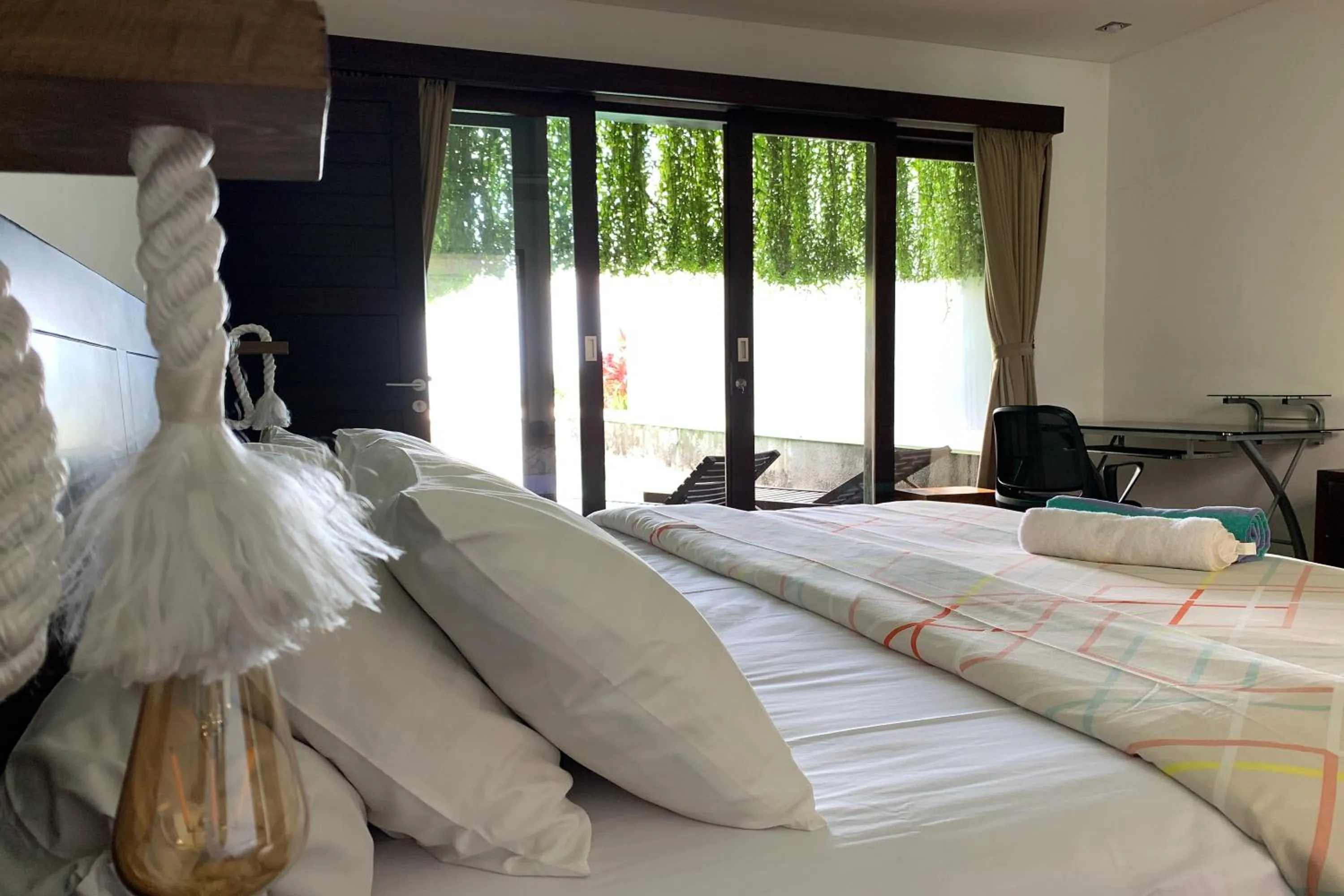 Bed in The Ocean Views Luxury Villas & Apartment