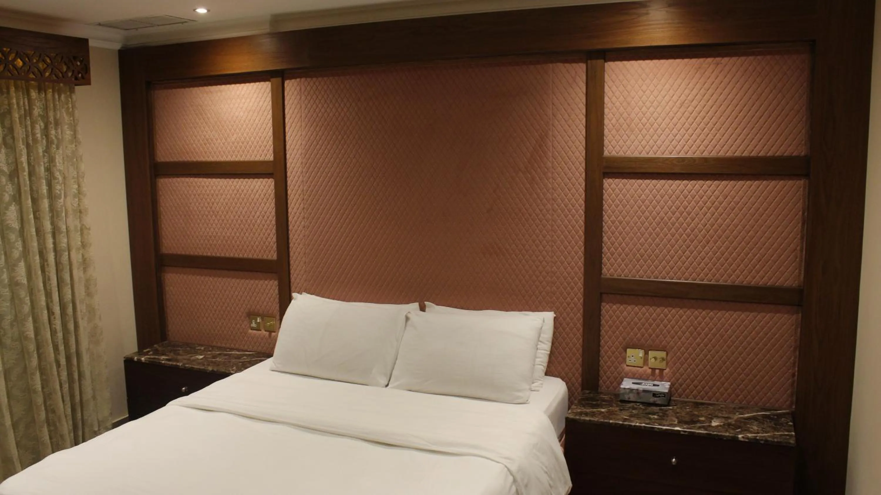 Bedroom, Bed in Terrace Furnished Apartments- Salmiya