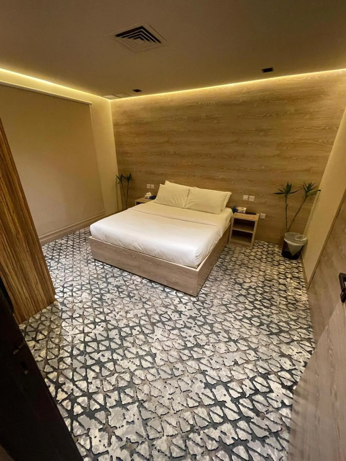 Bedroom, Bed in Terrace Furnished Apartments- Salmiya