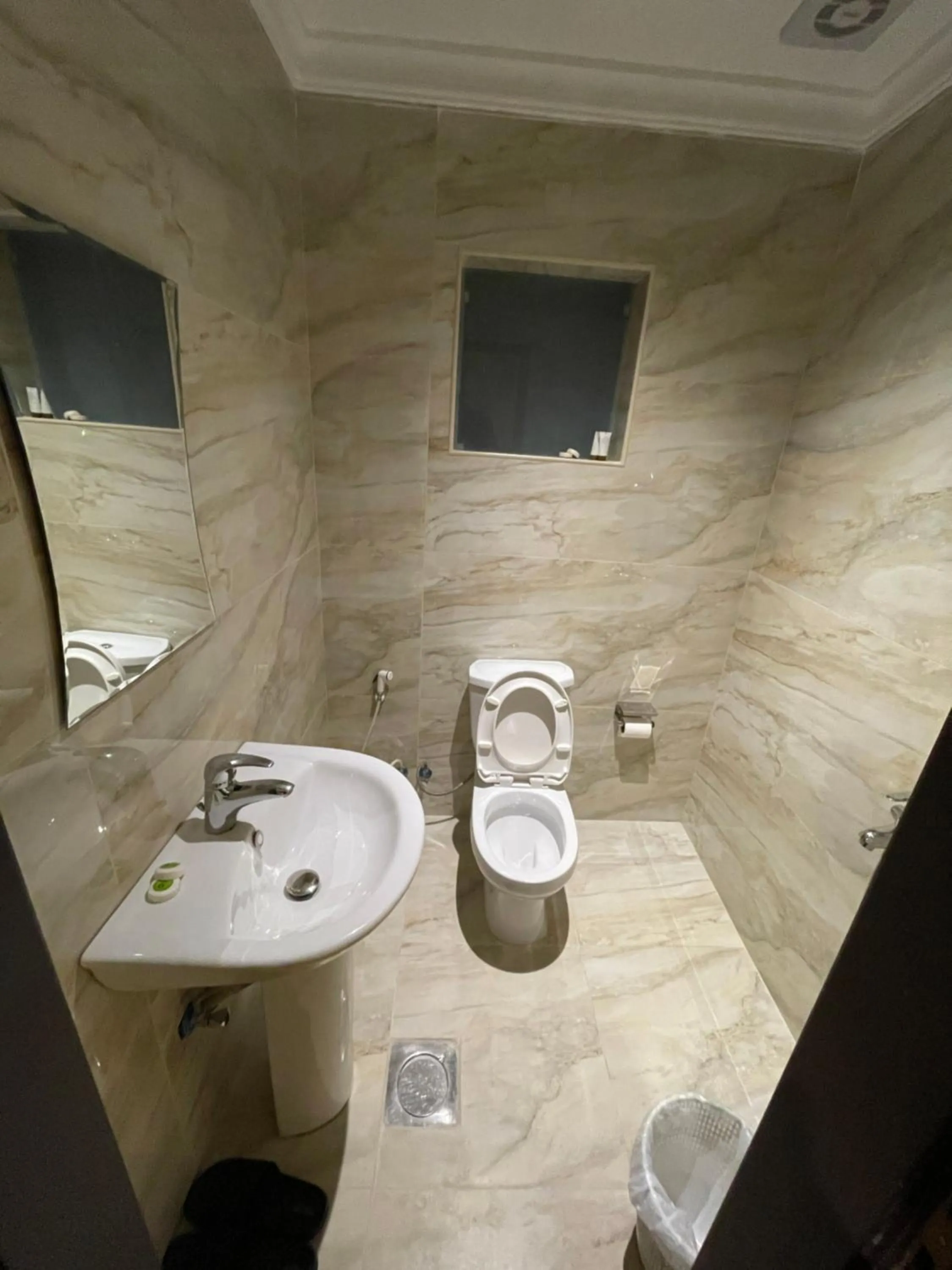 Toilet in Terrace Furnished Apartments- Salmiya