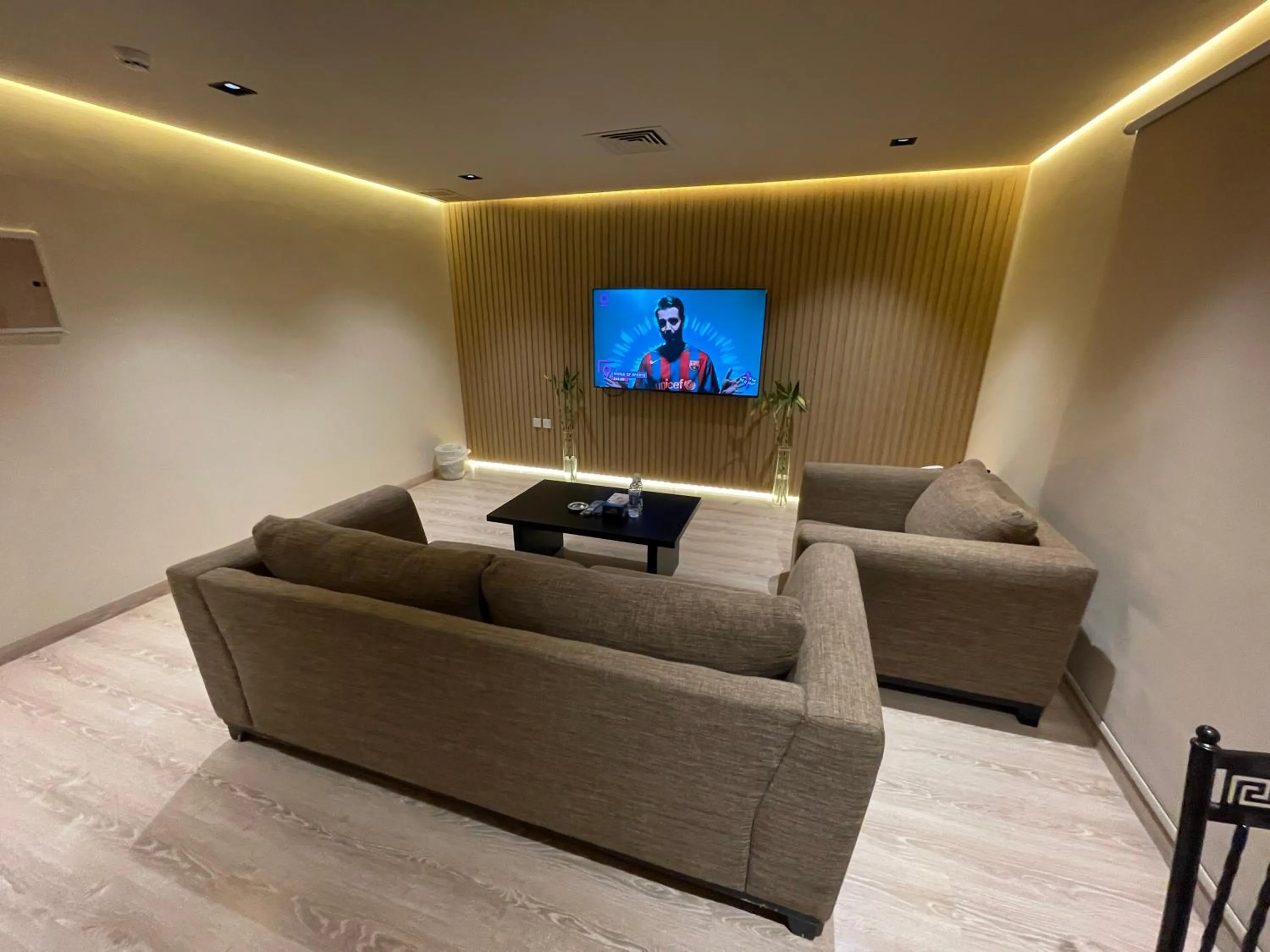 Seating area in Terrace Furnished Apartments- Salmiya