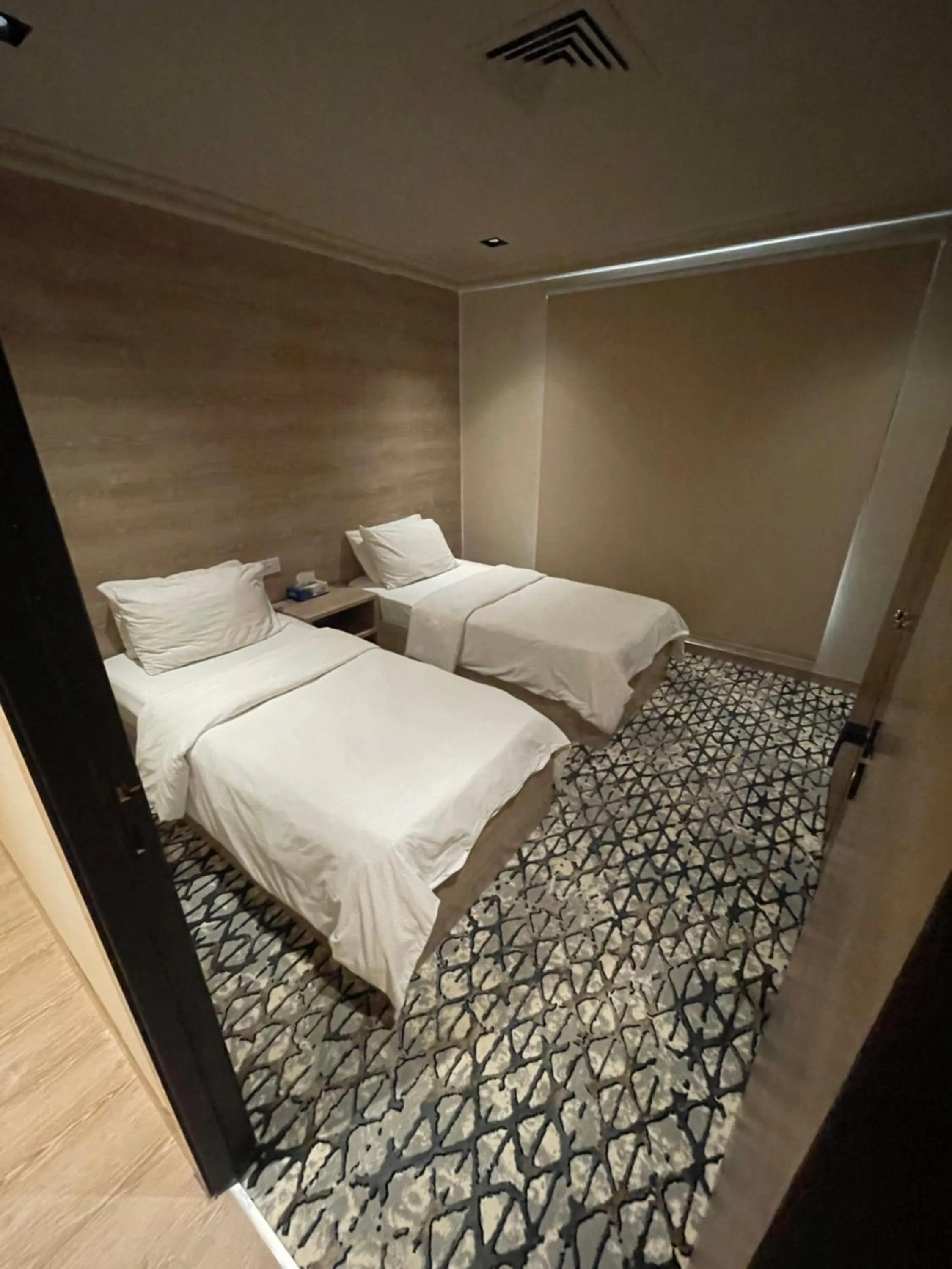 Bedroom, Bed in Terrace Furnished Apartments- Salmiya