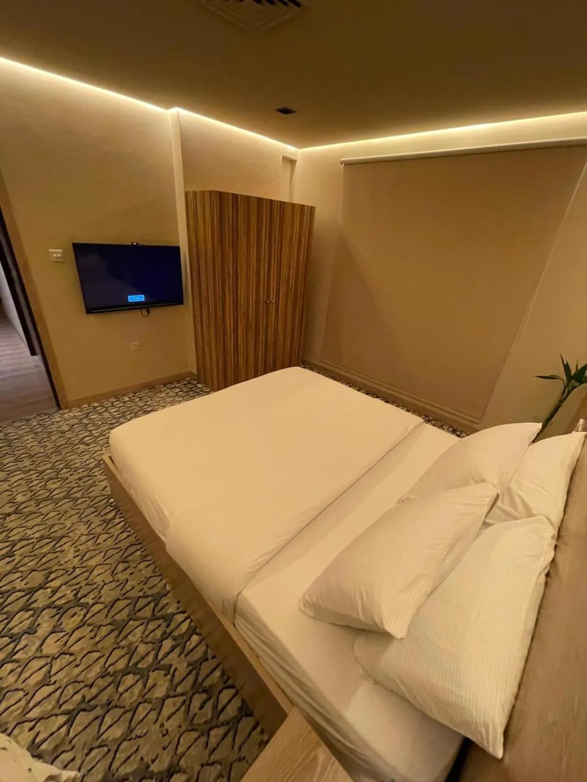 Bedroom, Bed in Terrace Furnished Apartments- Salmiya