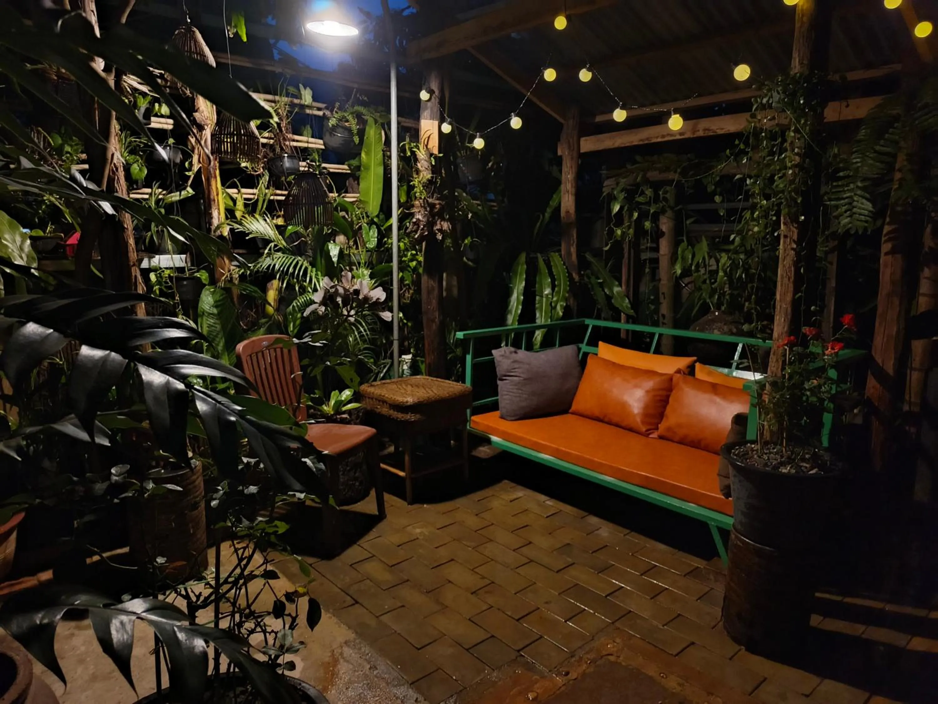 Seating area in Green Stay Village