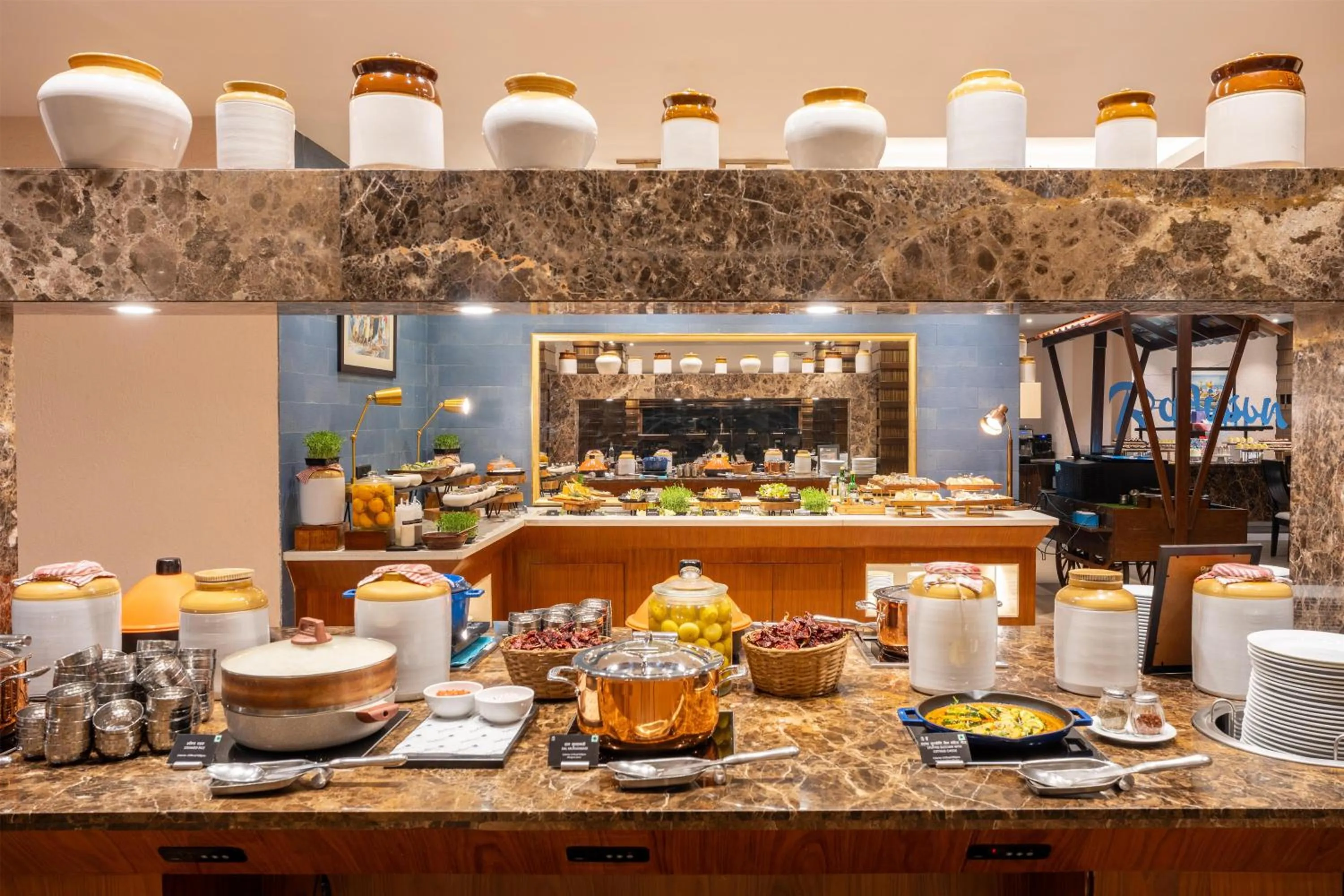 Breakfast in Radisson Blu Resort, Goa