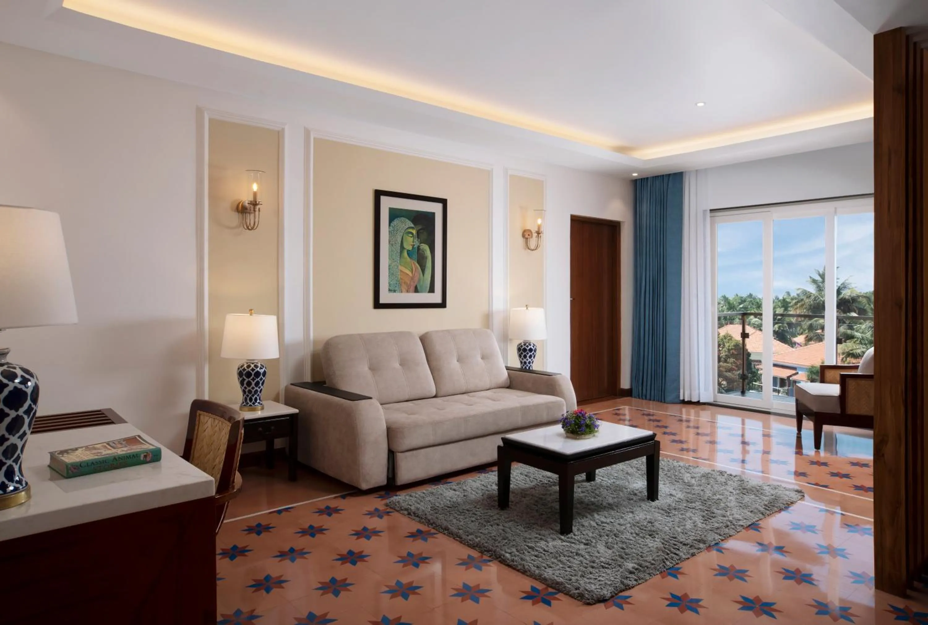 Living room in Radisson Blu Resort, Goa