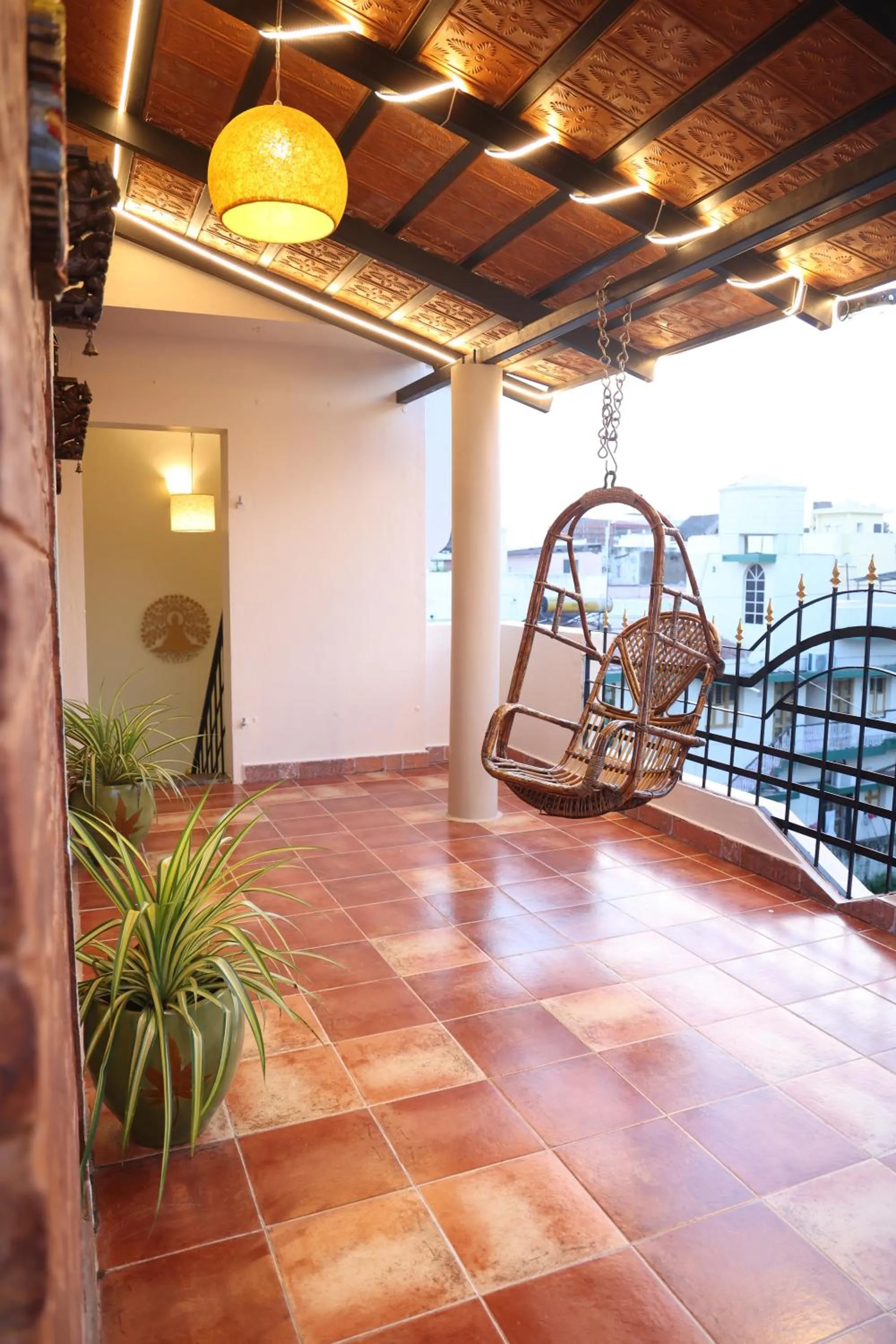 Balcony/Terrace in Dwaraka Guest House