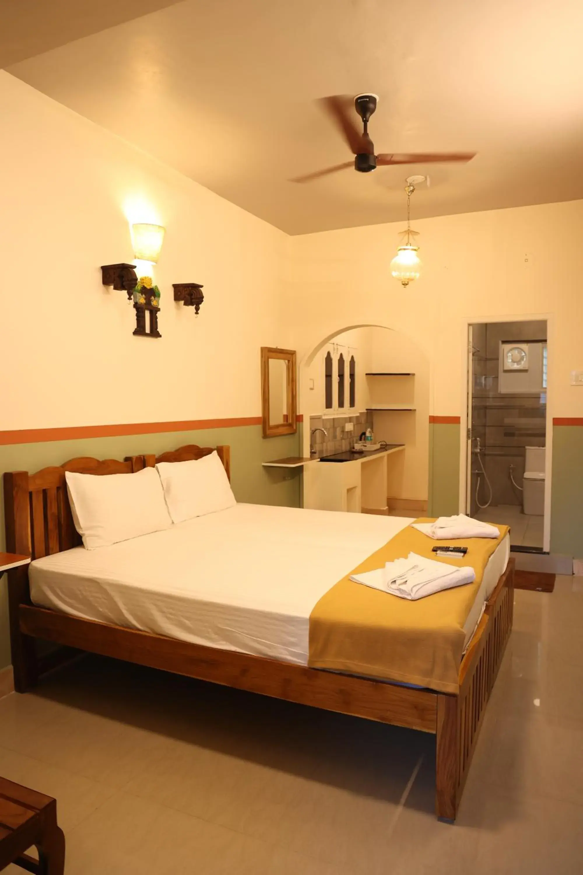 Bed in Dwaraka Guest House Bed in Dwaraka Guest House
