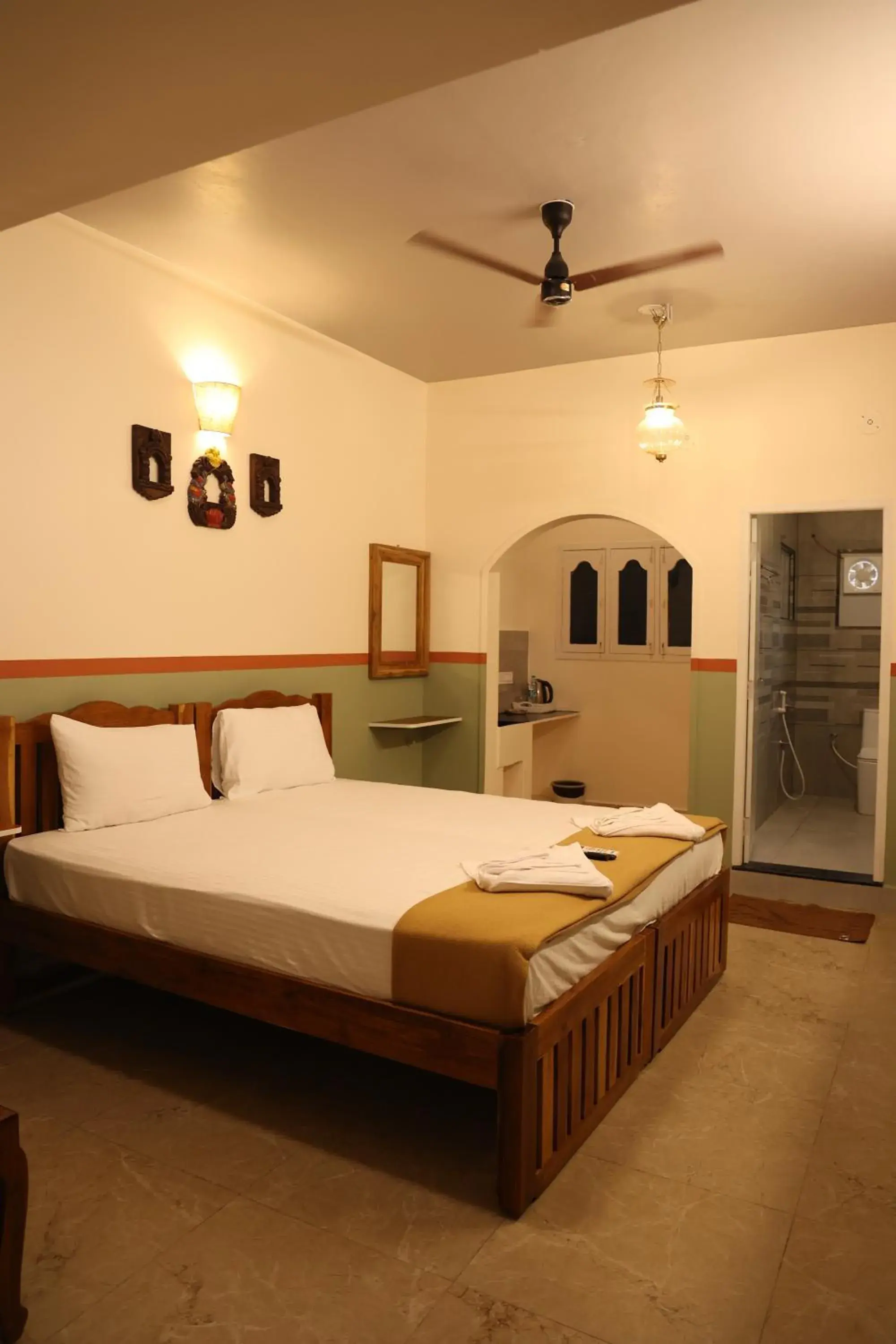Bed in Dwaraka Guest House Bed in Dwaraka Guest House