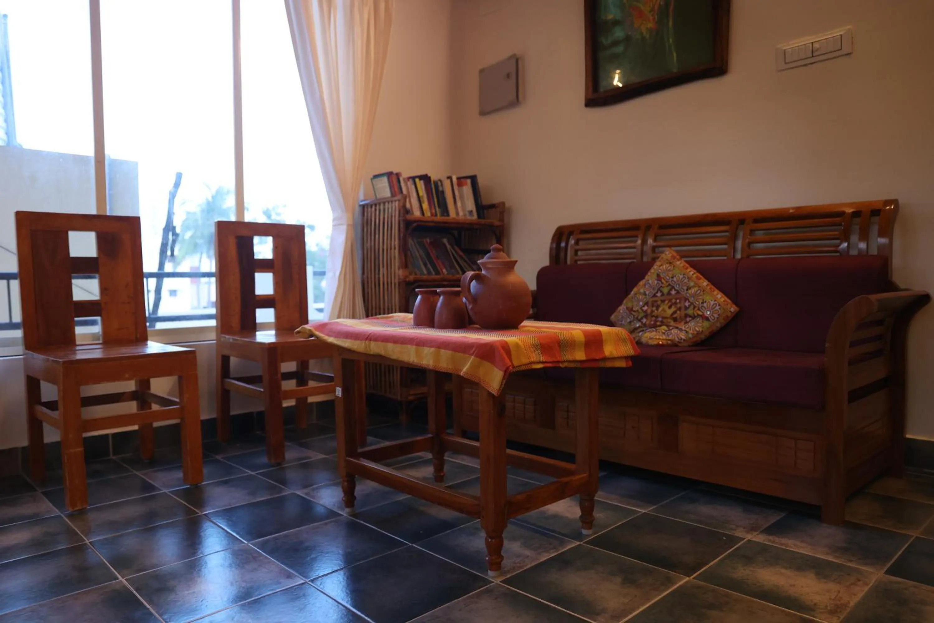 Living room in Dwaraka Guest House