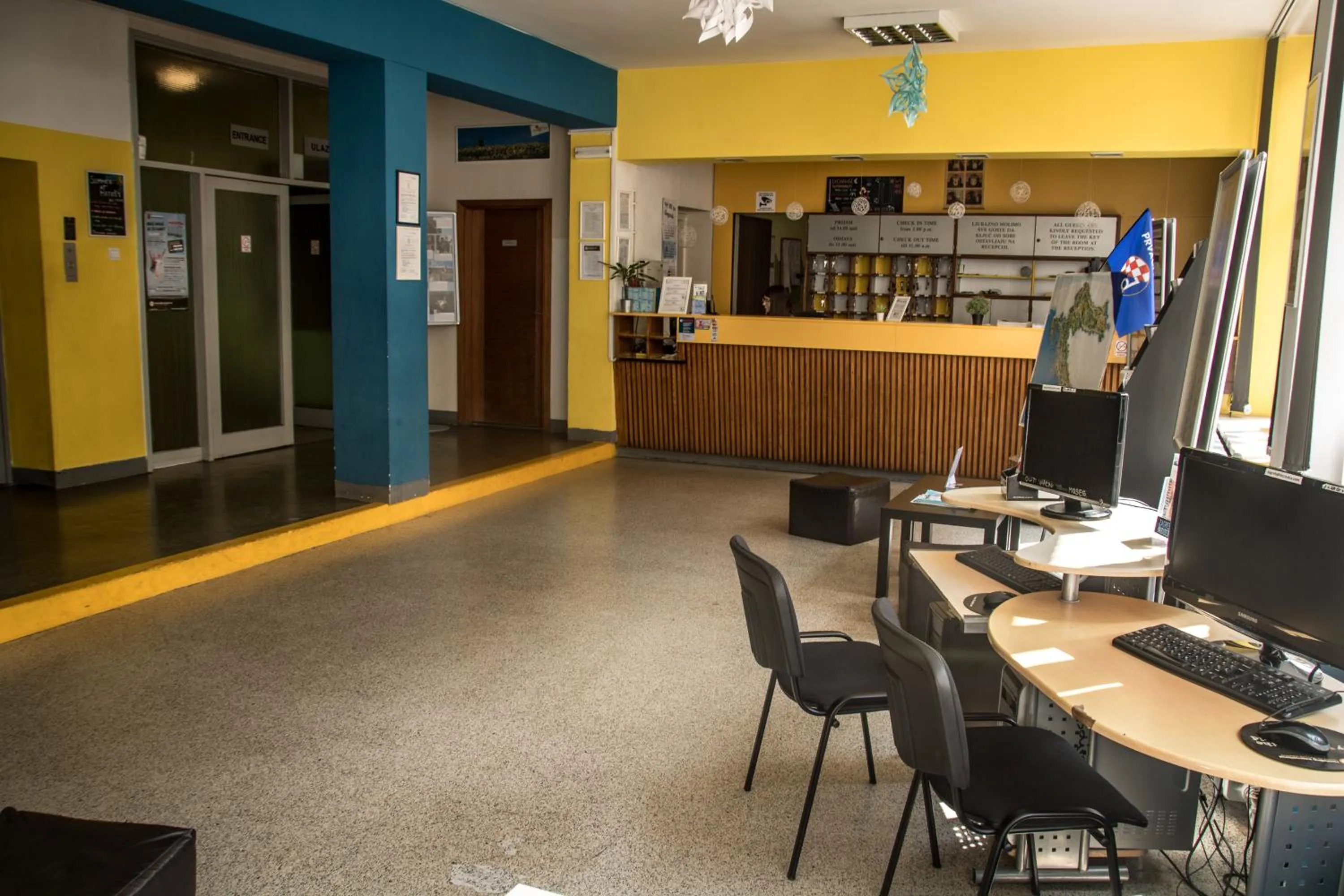 Lobby or reception in HI Hostel Zagreb