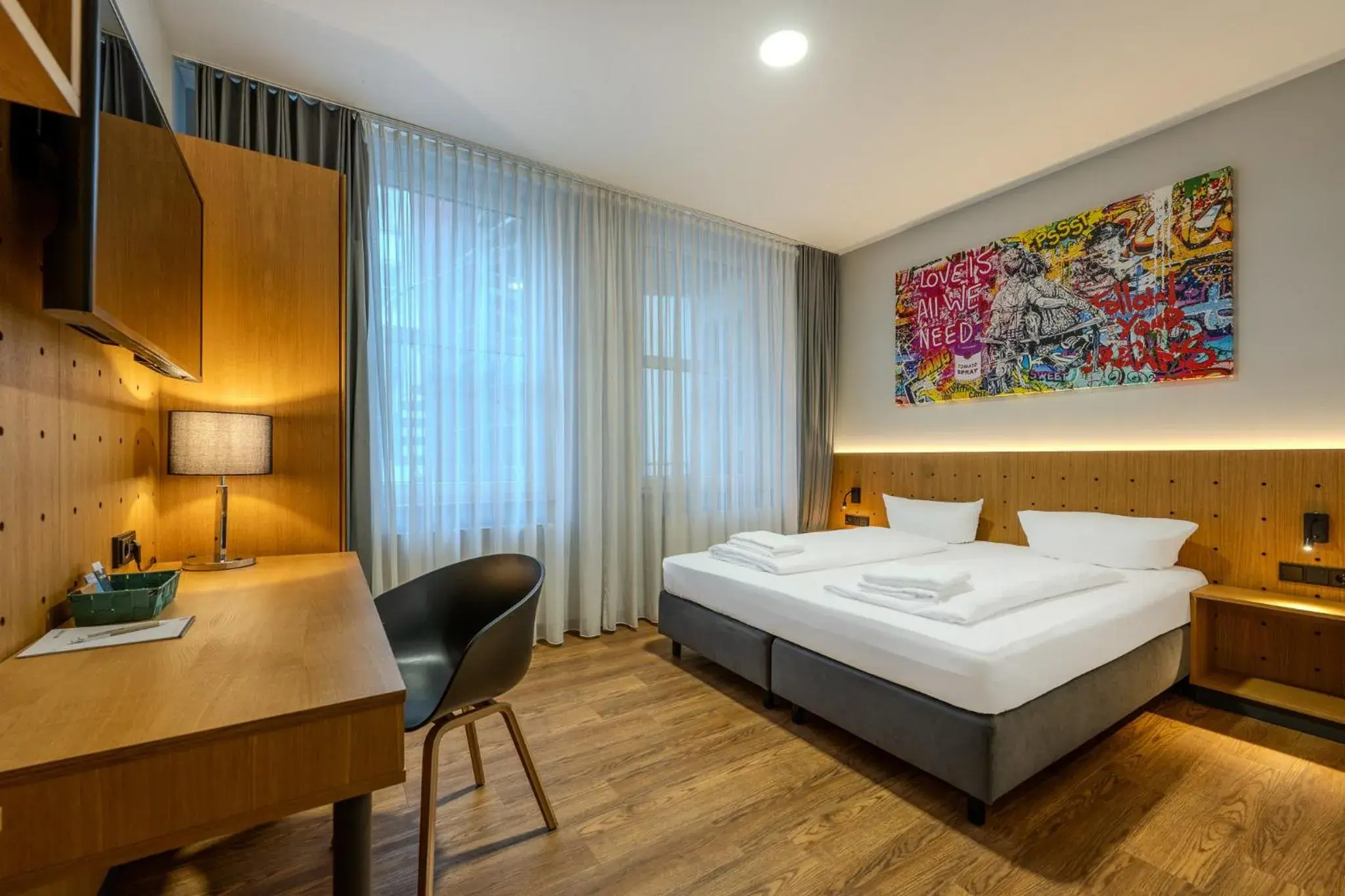 Photo of the whole room, Bed in mk hotel berlin Photo of the whole room, Bed in mk hotel berlin