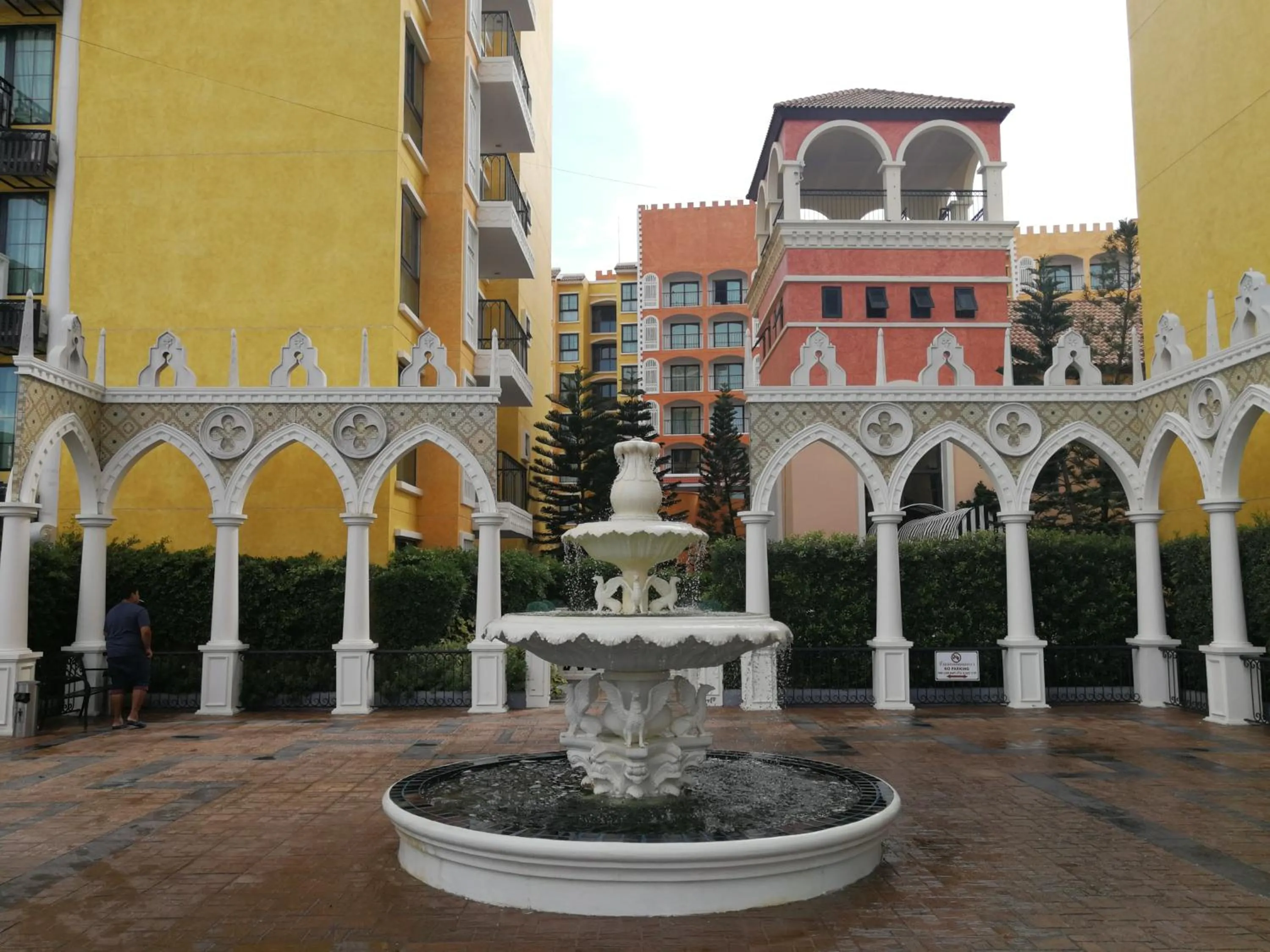 Facade/entrance in Venetian Poseidon Pool Hotel