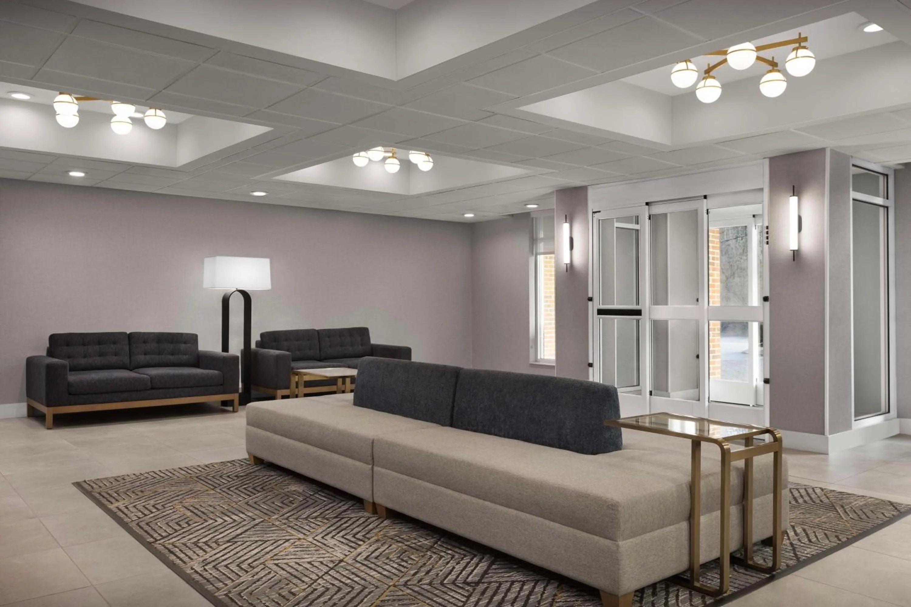 Lobby or reception in Homewood Suites Nashville Airport