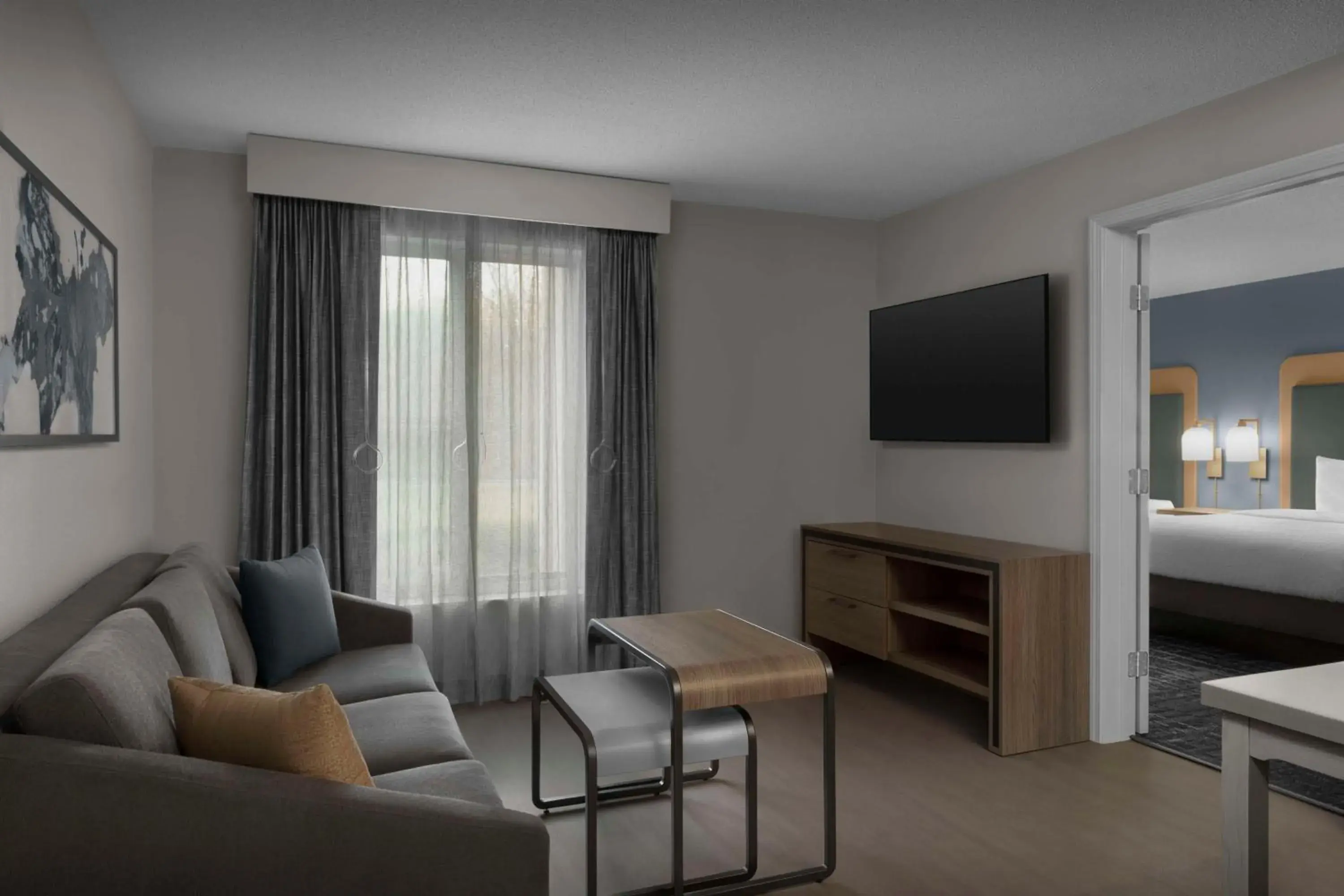 One-Bedroom Suite with Two Double Beds and Bath Tub - Disability Access in Homewood Suites Nashville Airport One-Bedroom Suite with Two Double Beds and Bath Tub - Disability Access in Homewood Suites Nashville Airport