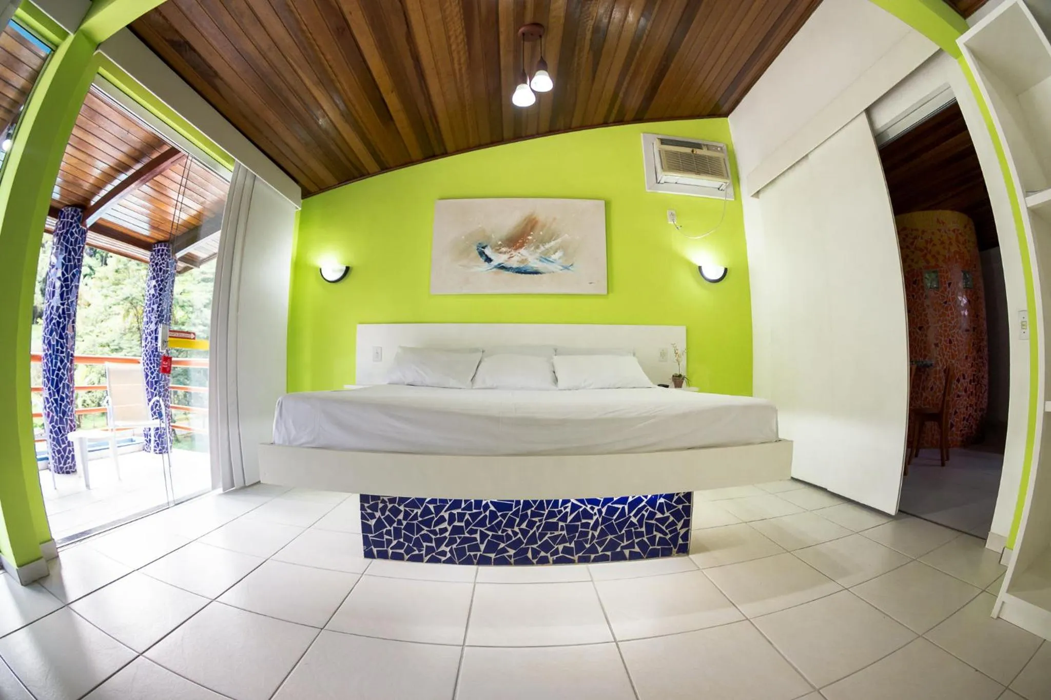 Bed in Pousada Suarez