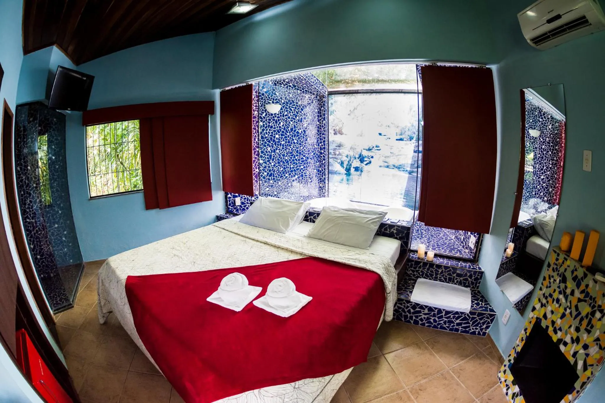 Bed in Pousada Suarez